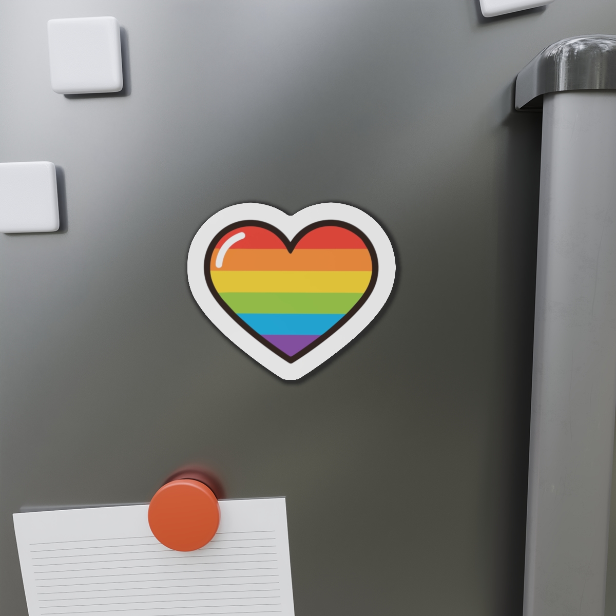 Lgbtq Pride Rainbow Heart Icon Die Cut Magnets - Image 14