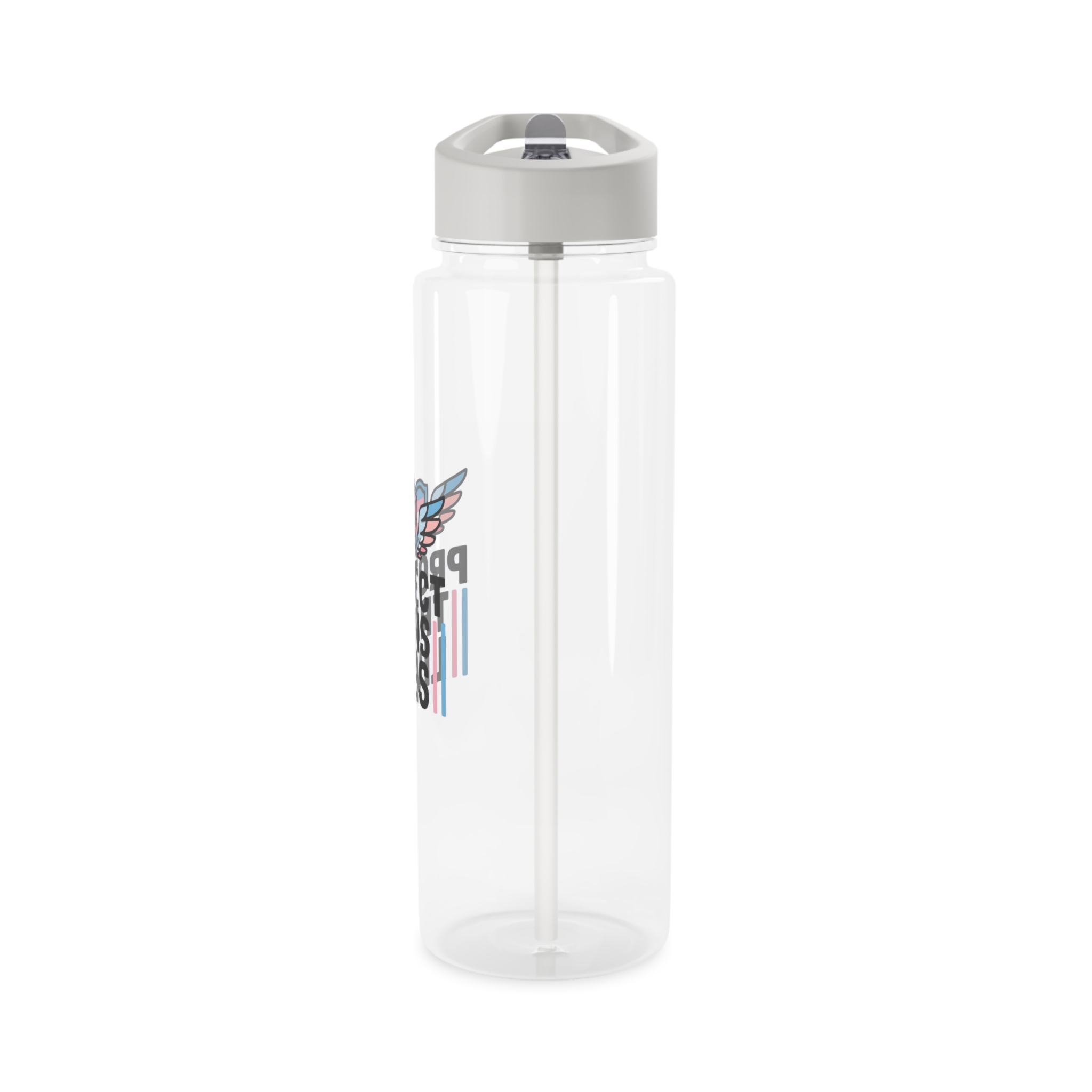 Protect Trans Lives T Shirt Design Isolated White Background 2 Tritan Water Bottle - Image 7