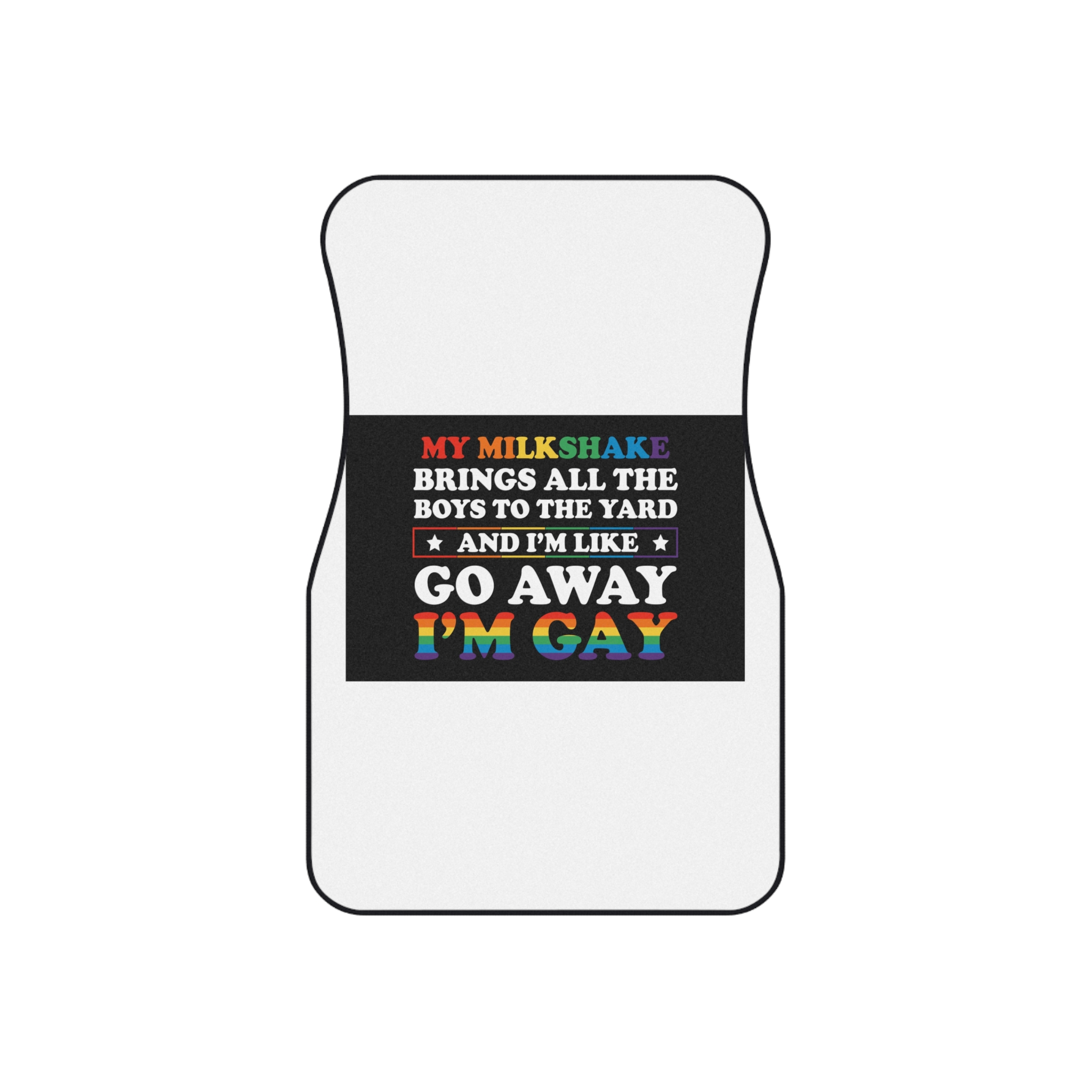 Pride Gay Lgbt Rainbow Tshirt Design Car Mats Set Of 4 - Image 2
