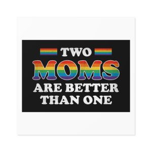 Pride Gay Rainbow Typography Vector Premium T Shirt(2) Laminate Stickers Square