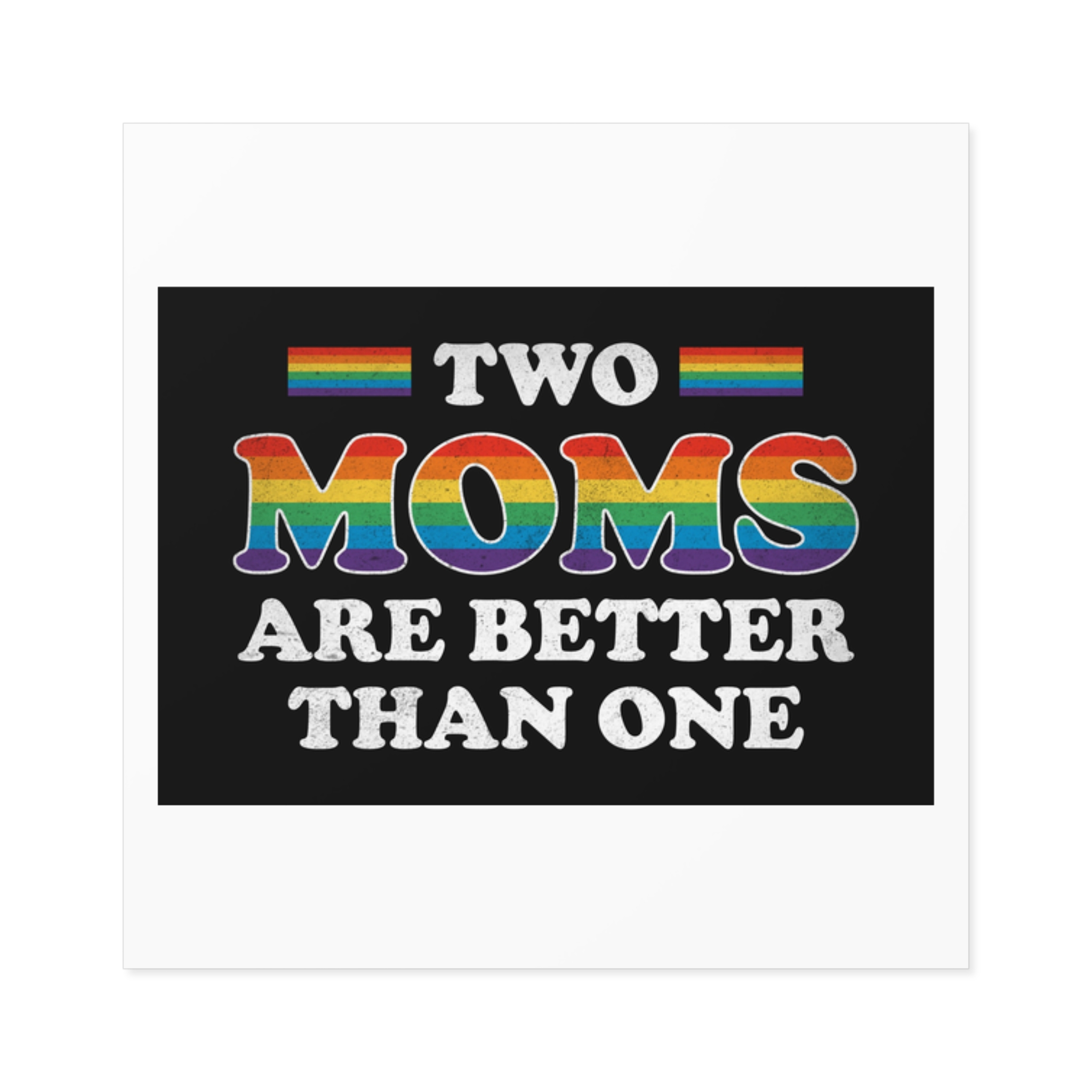 Pride Gay Rainbow Typography Vector Premium T Shirt(2) Laminate Stickers Square - Image 65