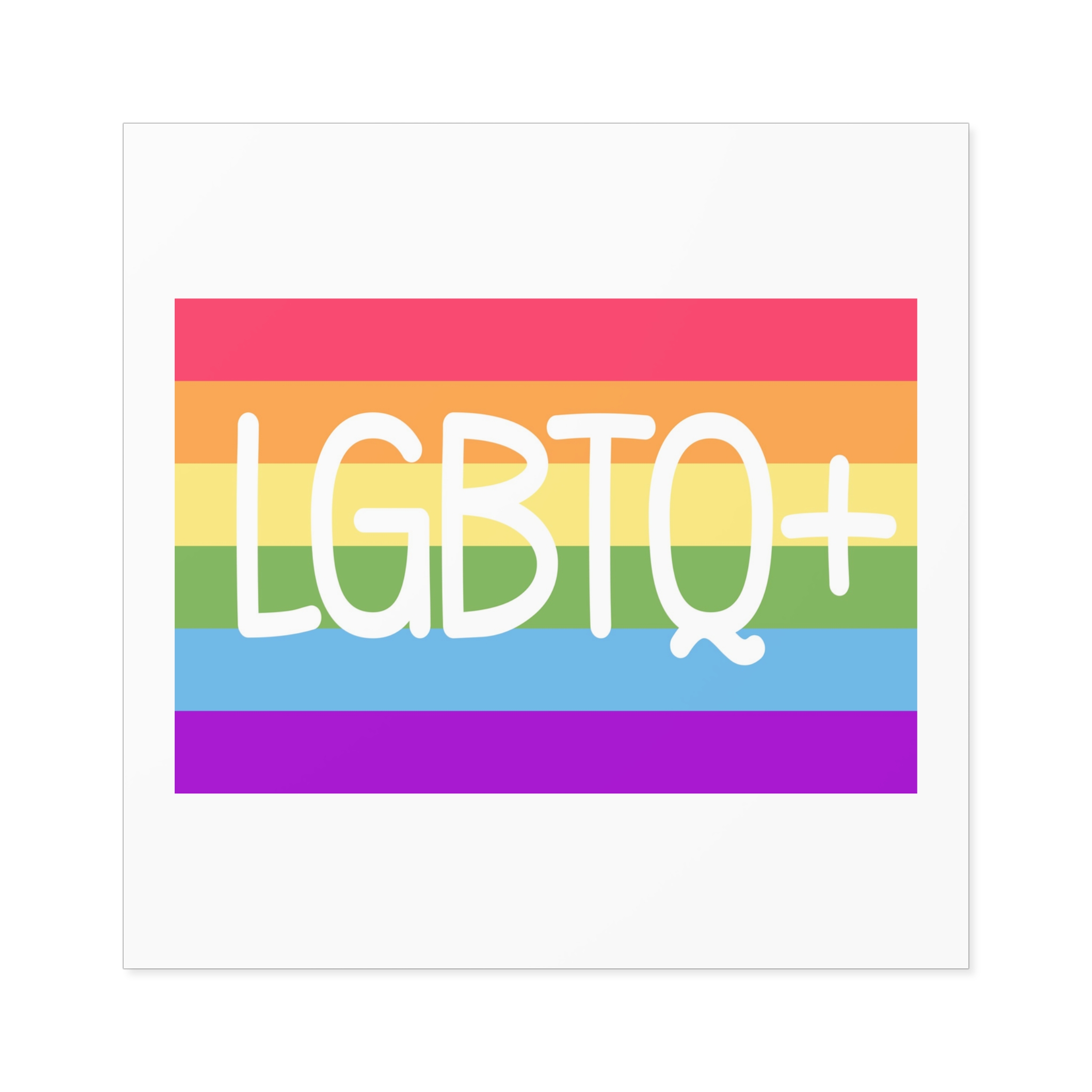 Pride Concept Background Lgbtq Pride Laminate Stickers Square - Image 33