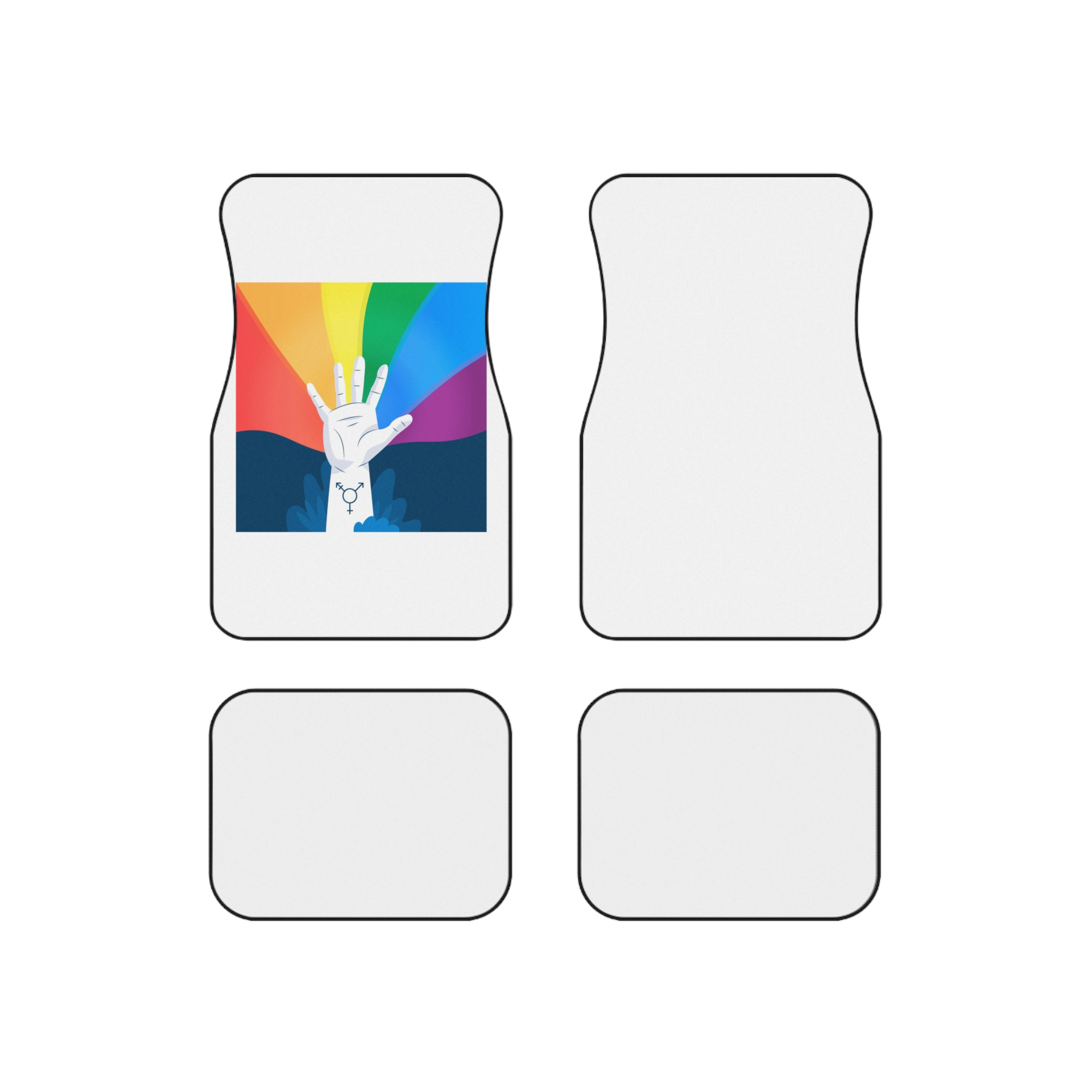 Pride Day Concept Car Mats Set Of 4