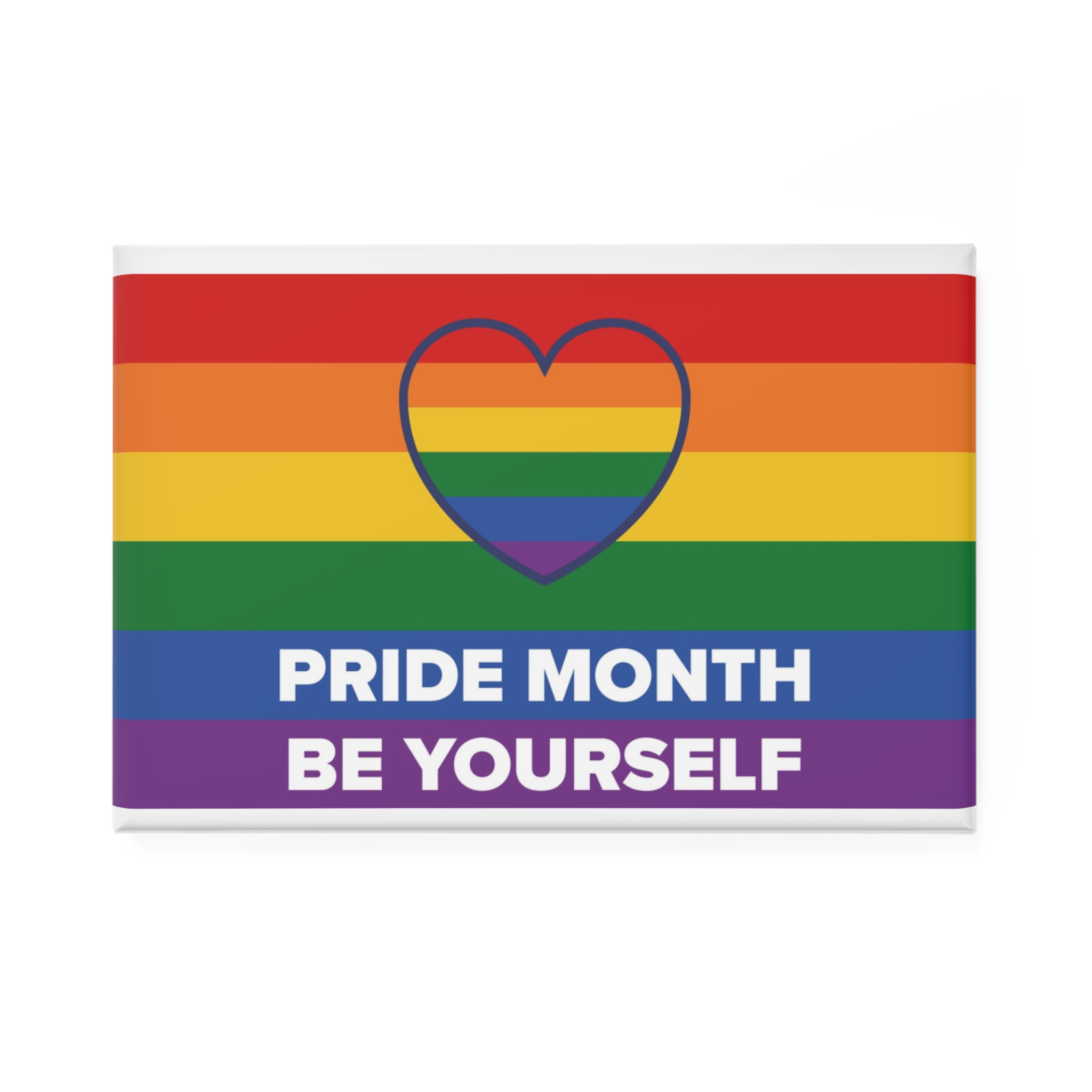 Lgbt Pride Month June Lesbian Gay Bisexual Transgender Lgbtq Flag Rainbow Vector3 Button Magnet Rectangle 1 And 10 Pcs