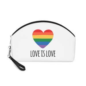 Vector Sketch Lgbt Rainbow Love Is Love Lettering - Makeup Bag