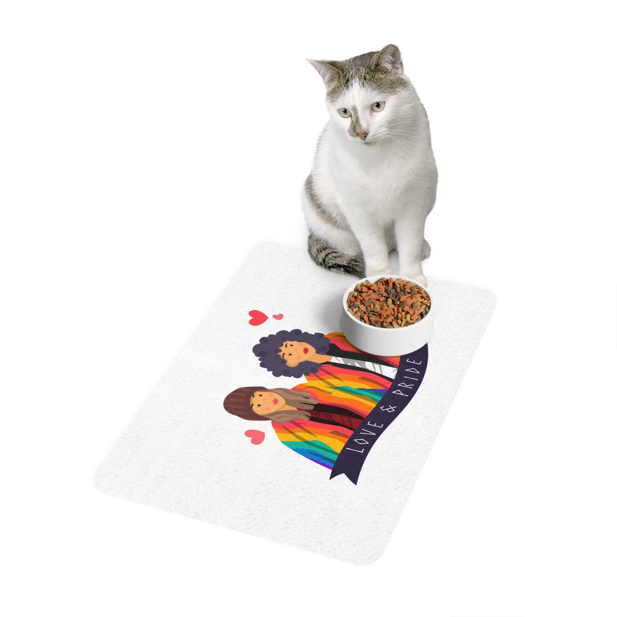 Social Media Lgbt Pride Day Template Love Pride Celebration Lgbt Pride Day Pet Food Mat 12x18 - Image 3