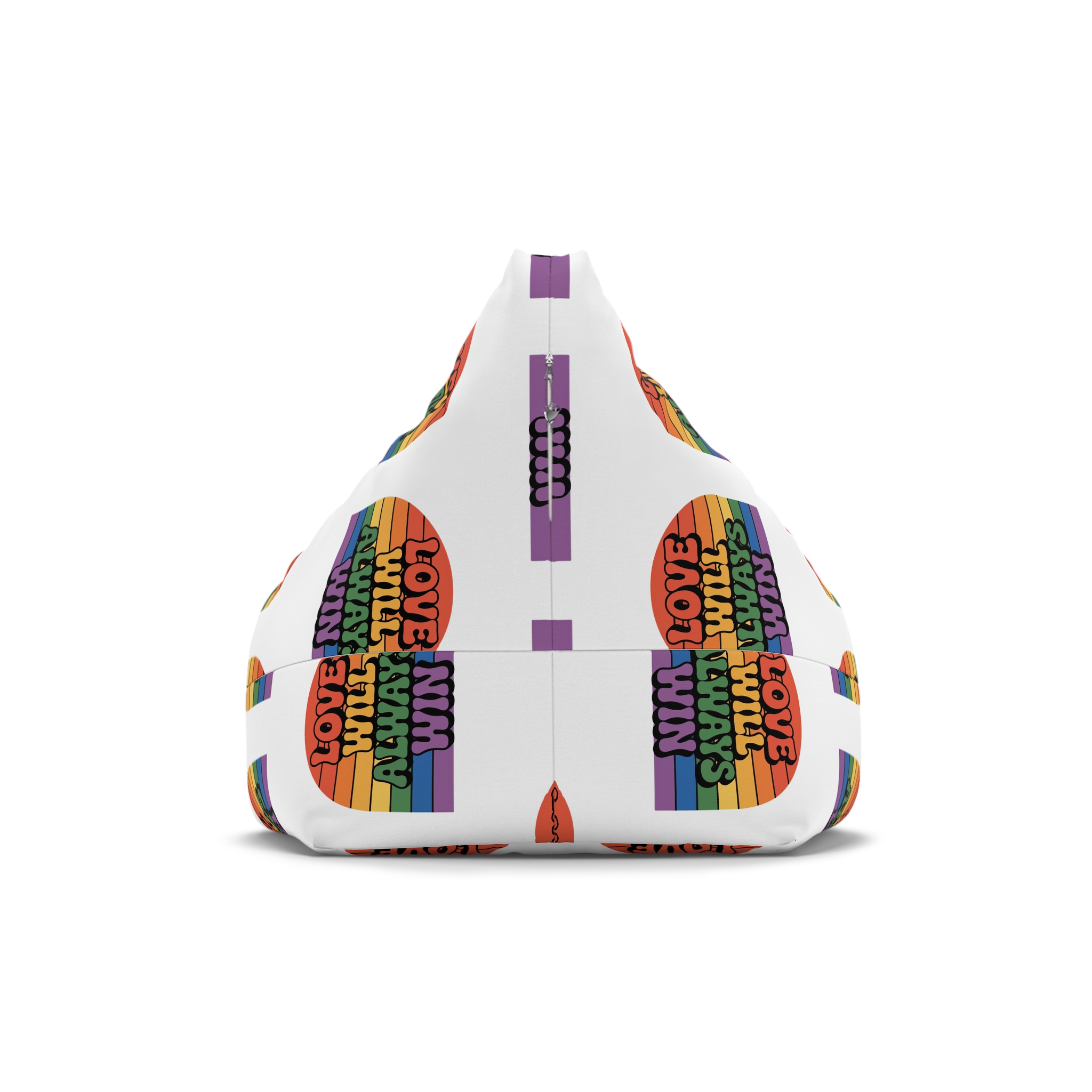 Love Will Always Win Pride Celebration Bean Bag Chair Cover - Image 2