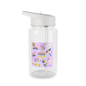 Pride Month Lgbtq Symbol Rainbow Colors Cute Elements Set Tritan Water Bottle