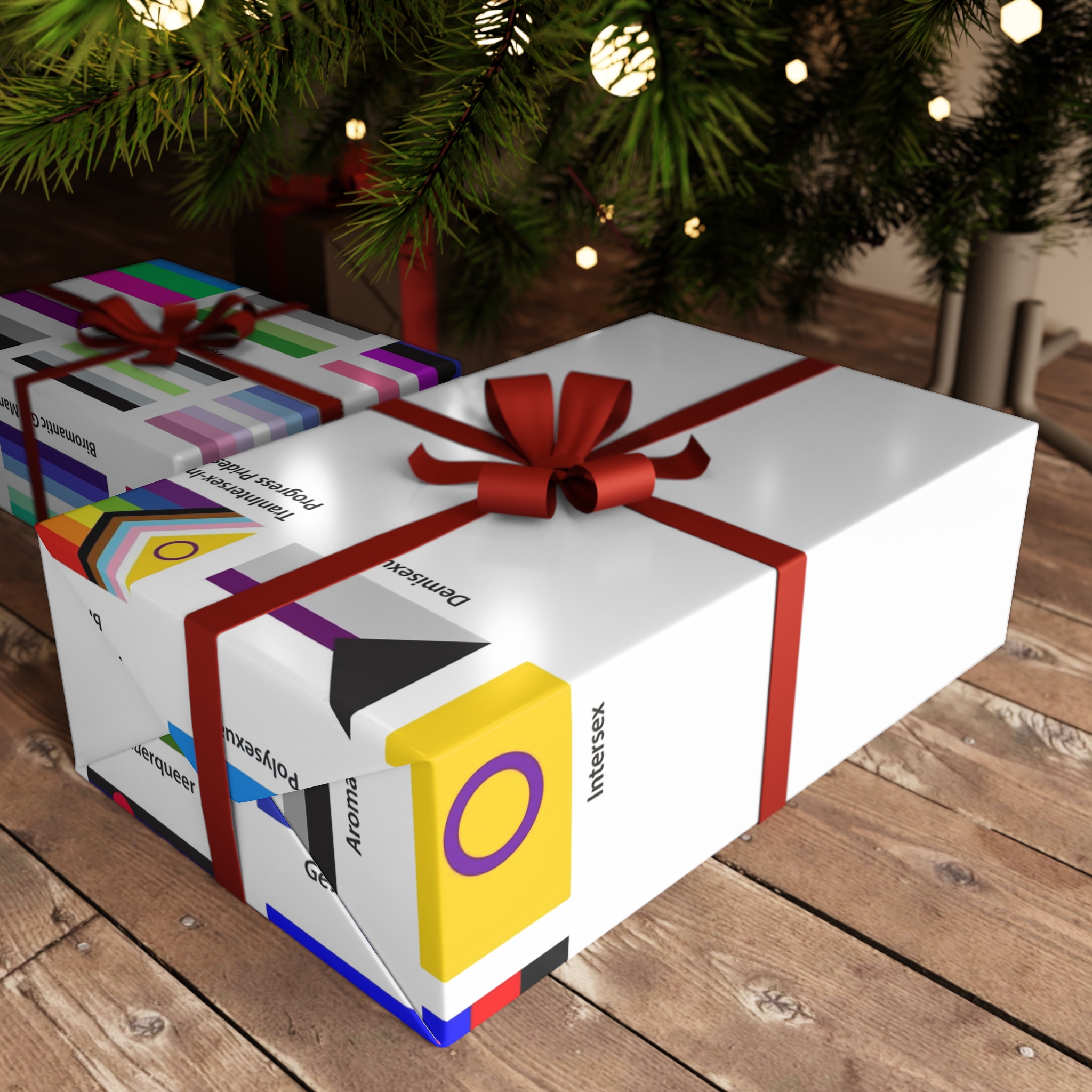 Lgbtq Community Flags Set Lgbt Sexual Identity Pride Flags Collection Rainbow Lesbian Gay Bisexual Gift Wrapping Paper Sheets 1pc - Image 3