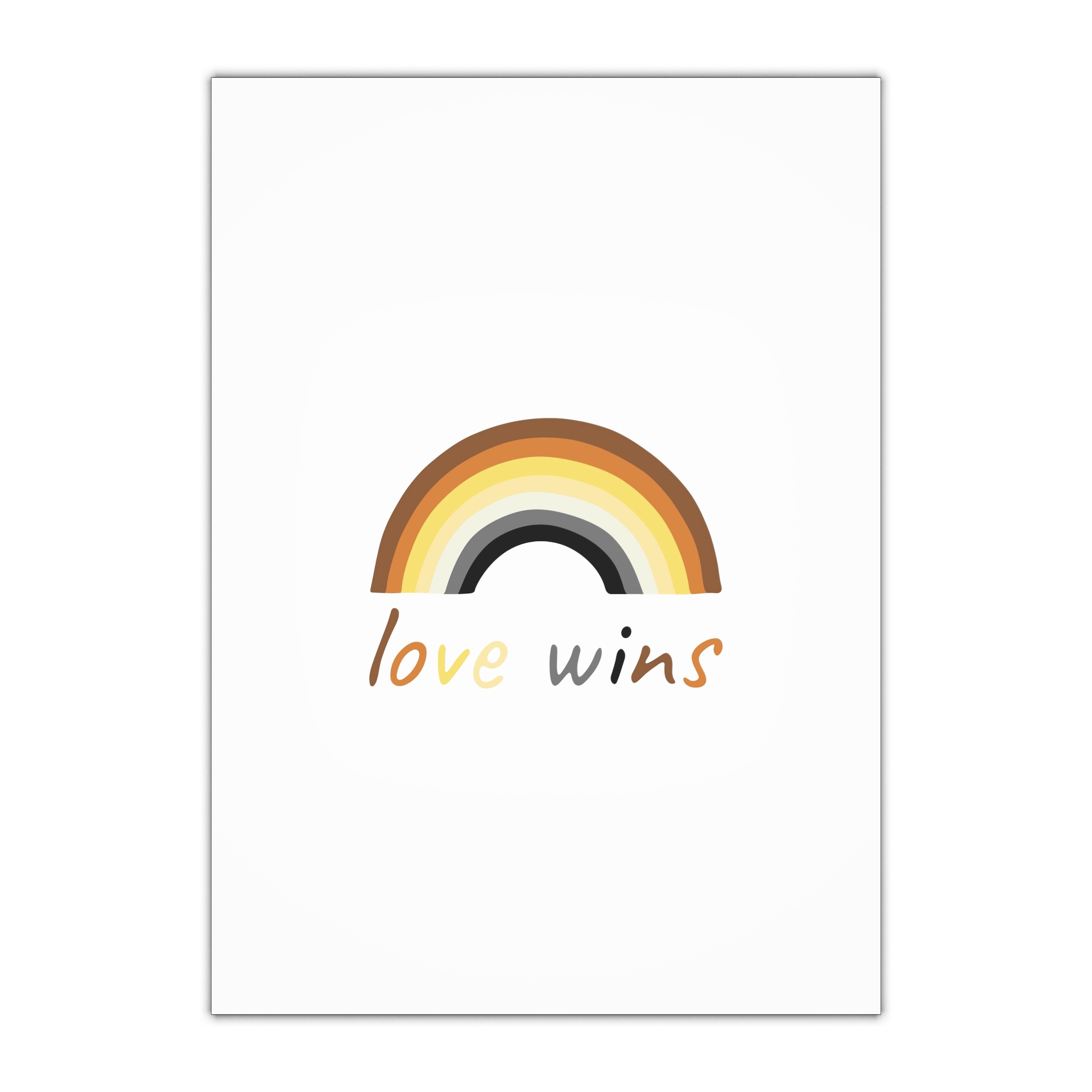 Colorful Rainbow Shape Bear Brotherhood Pride Flag Happy Pride Day Lgbtqia Community Pride Month Vector Hand Drawn Doodle Posters Stickers Logo Cards Gift Wrapping Paper Sheets 1pc