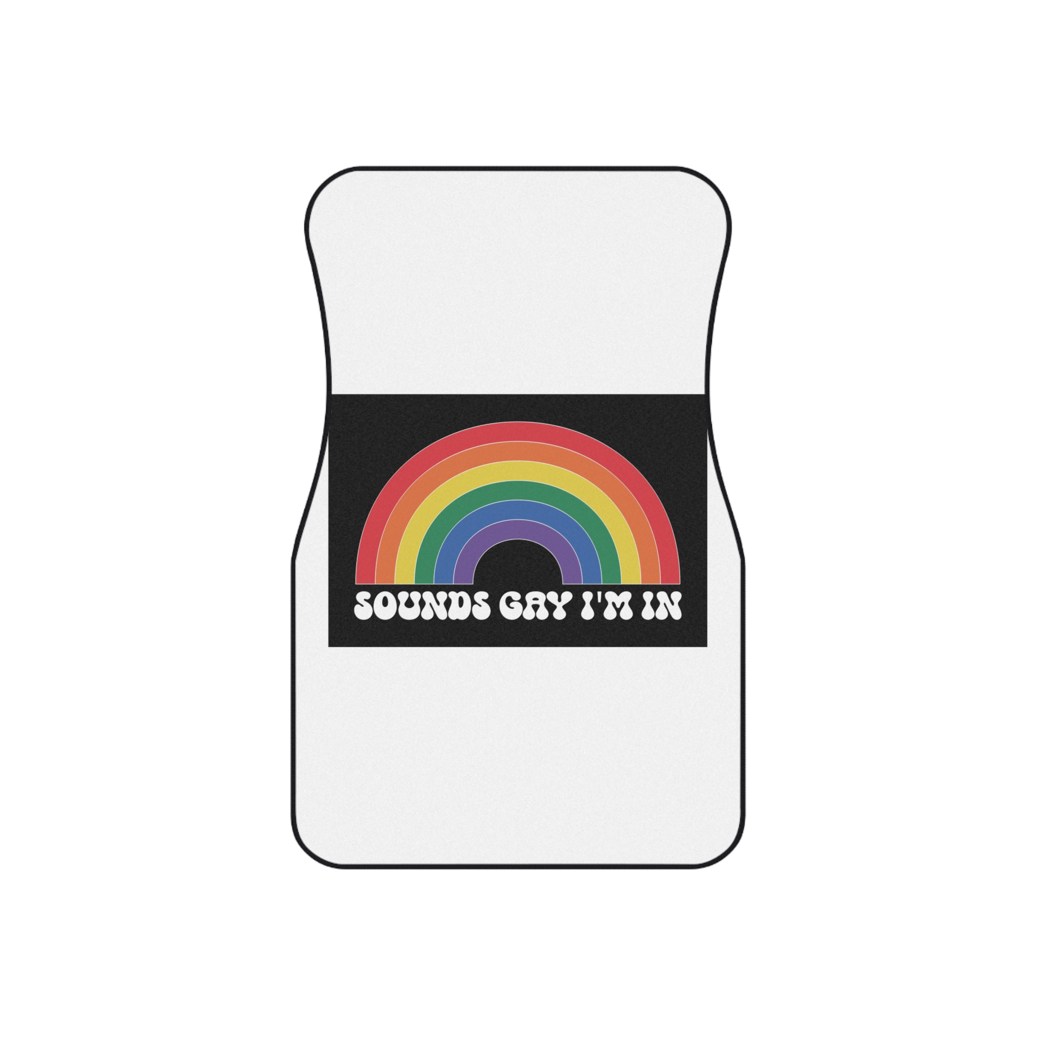 Pride Lgbtq Gay Typography Vector Tshirt Design(7) Car Mats Set Of 4 - Image 2