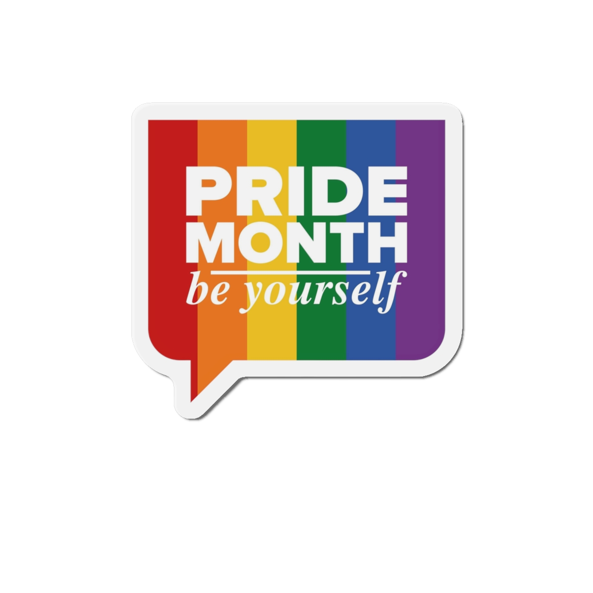 Lgbt Pride Month June Lgbt Flag Rainbow Flag Love Concept Vector Illustration Poster (1) Die Cut Magnets - Image 13