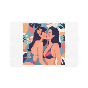 Lesbian Pride Design 7397DE Pet Food Mat 12x18