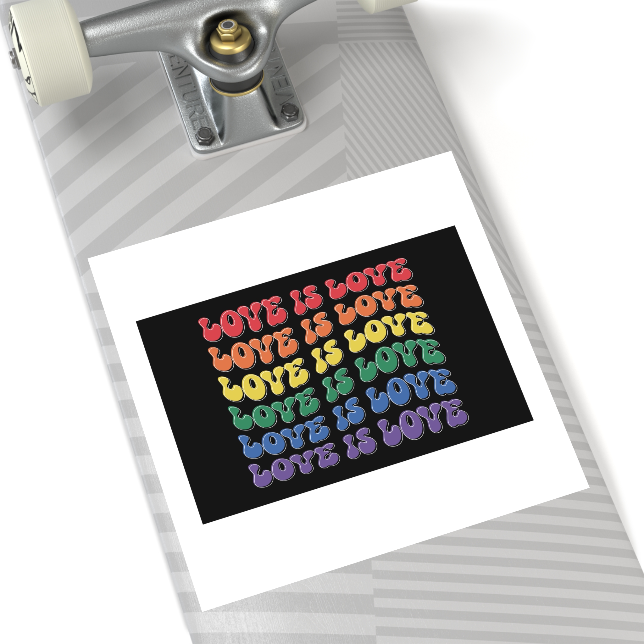 Pride Lgbtq Gay Typography Vector Tshirt Design(8) Laminate Stickers Square - Image 60