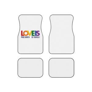 Lgbt Pride Month June 2026 Lesbian Gay Bisexual Transgender Lgbtq Flag Rainbow Love Vector Car Mats Set Of 4