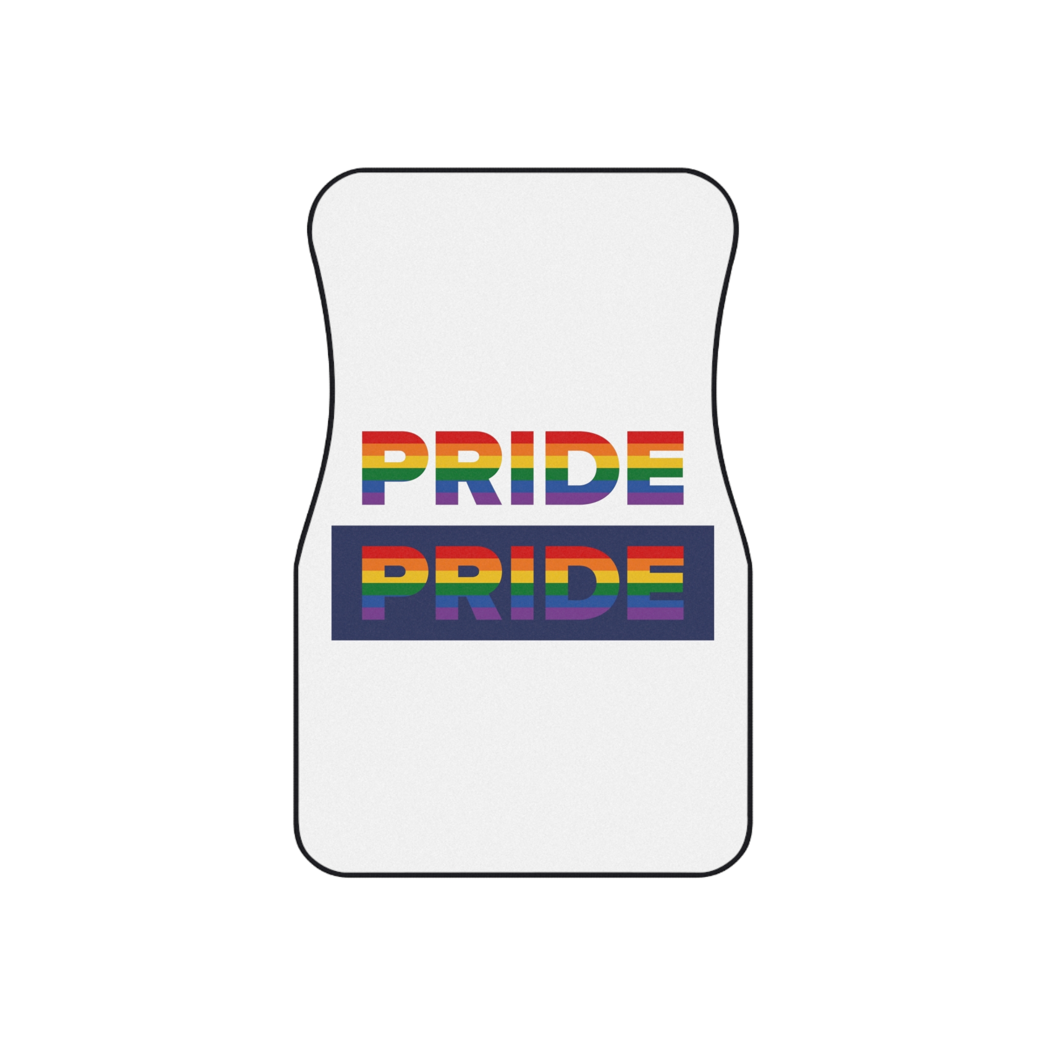 Lgbt Pride Month June Lesbian Gay Bisexual Transgender Lgbtq Flag Rainbow Vector(3) Car Mats Set Of 4 - Image 2