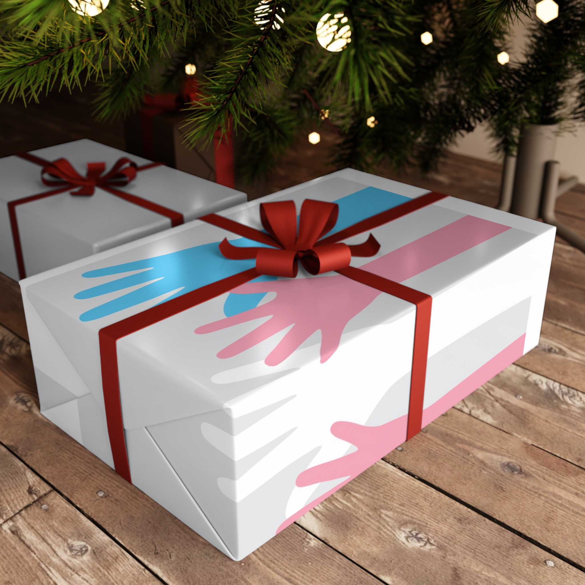 Lesbian Pride Design 23E19E Gift Wrapping Paper Sheets 1pc - Image 3