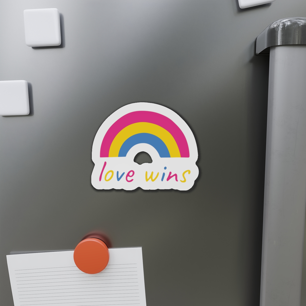 Colorful Rainbow Shape Pansexual Pride Flag Happy Pride Day Lgbtqia Community Pride Month Vector Hand Drawn Doodle Posters Stickers Logo Cards Die Cut Magnets - Image 14
