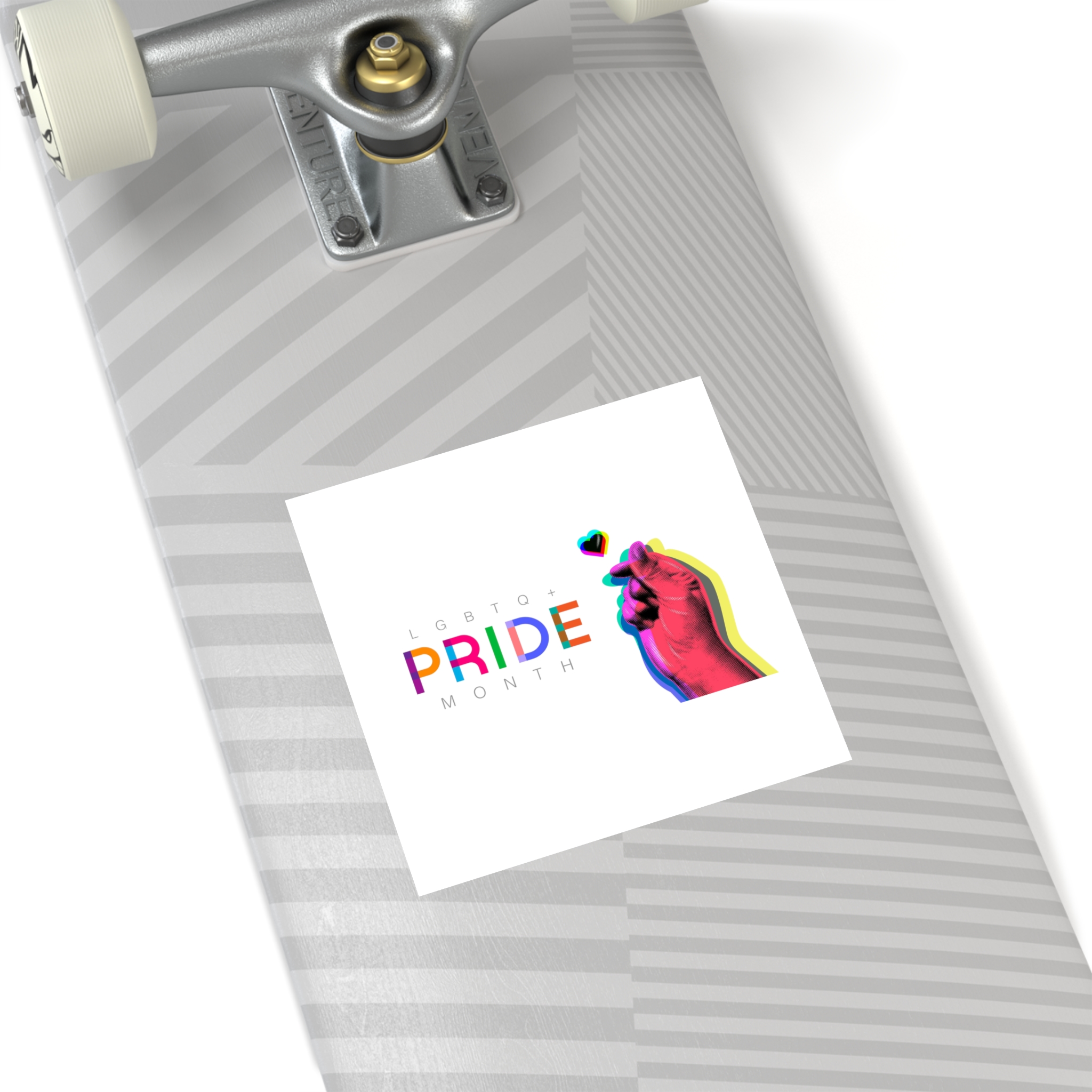 Pride Month Lgbtq Banner Gay Pride Month Rainbow Color Flat Design Hand Together Love Sign Typography Laminate Stickers Square - Image 76