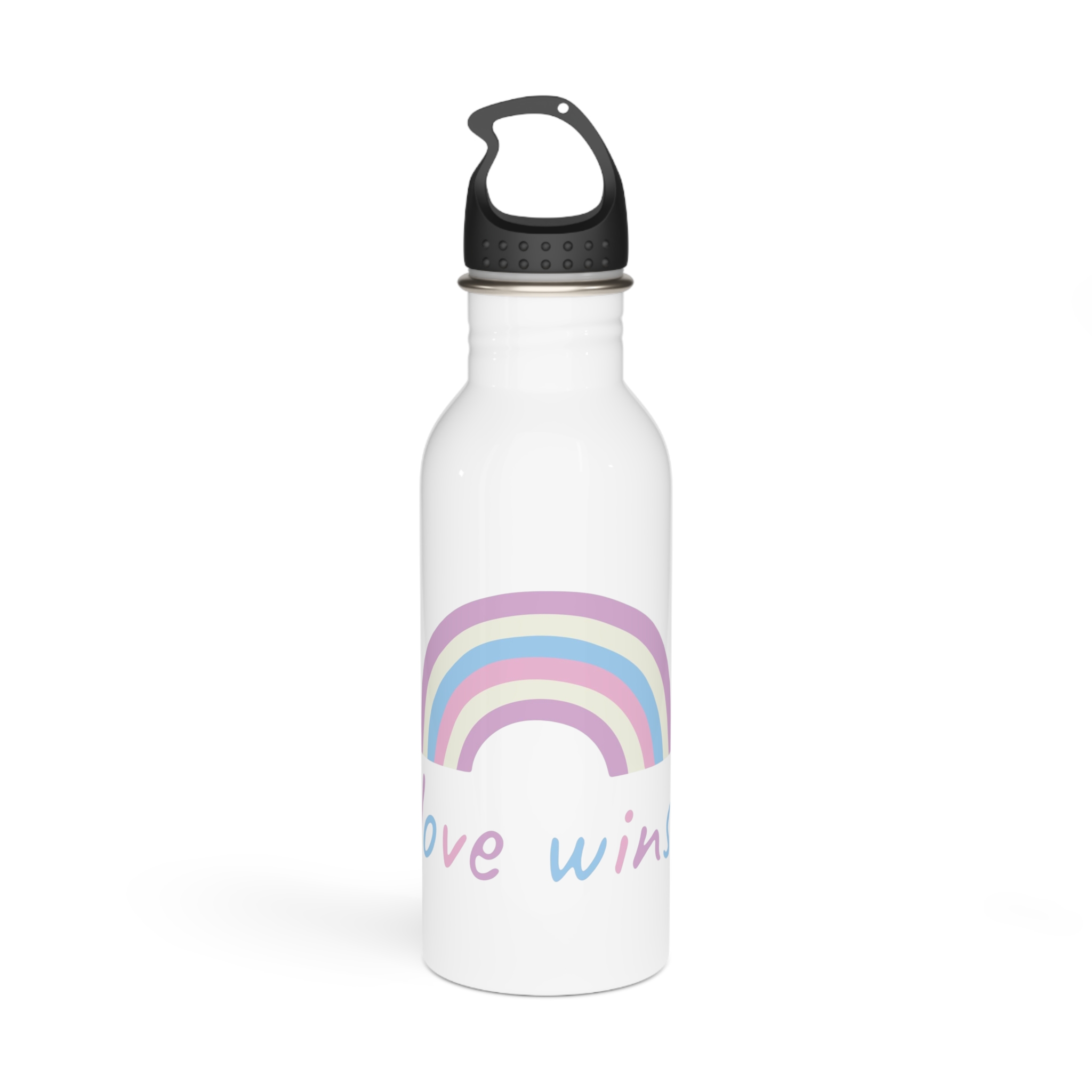 Colorful Rainbow Shape Intersex Pride Flag Happy Pride Day Lgbtqia Community Pride Month Vector Hand Drawn Doodle Posters Stickers Logo Cards(1) Stainless Steel Water Bottle