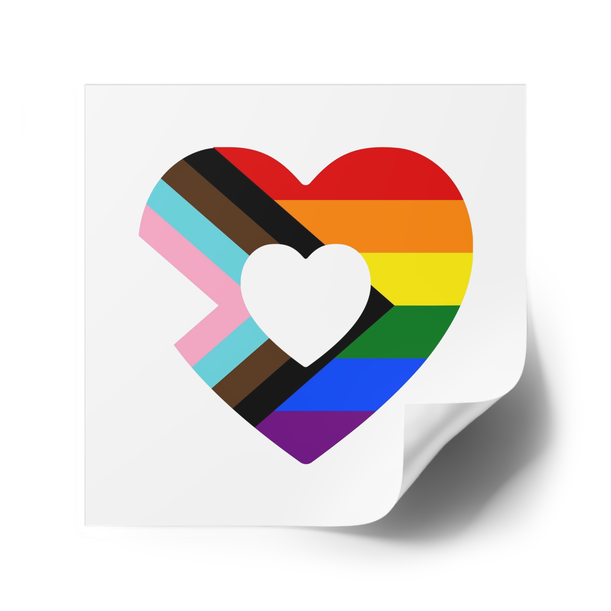 Progress Pride Flag Progress Pride Rainbow Flags Lgbtq Flag Laminate Stickers Square - Image 34