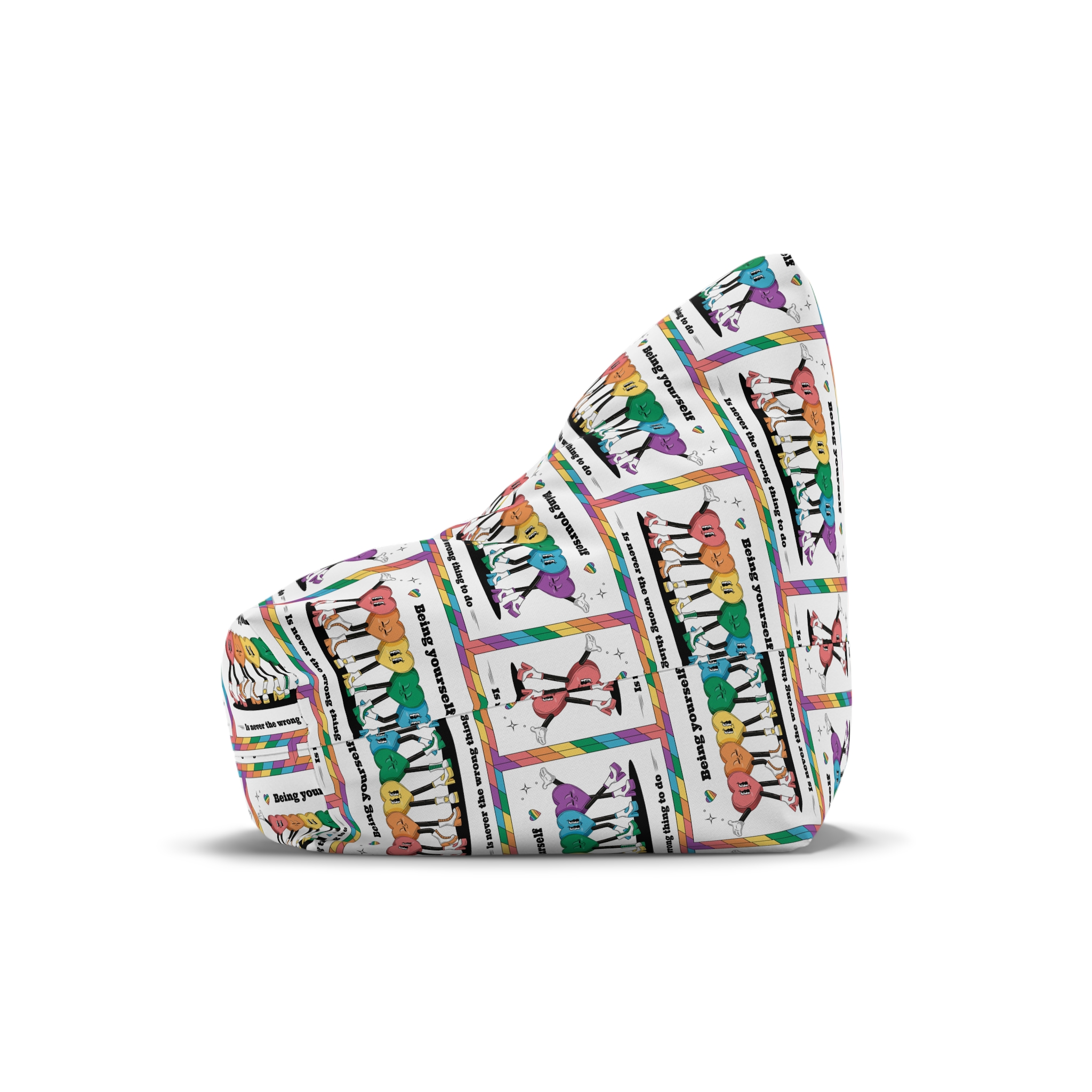 Illustration Pride Month Celebration Bean Bag Chair Cover - Image 4