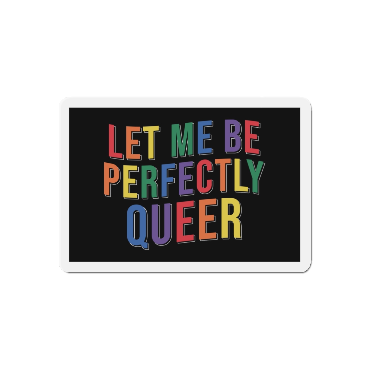 Pride Lgbtq Gay Typography Vector Tshirt Design(9) Die Cut Magnets - Image 4