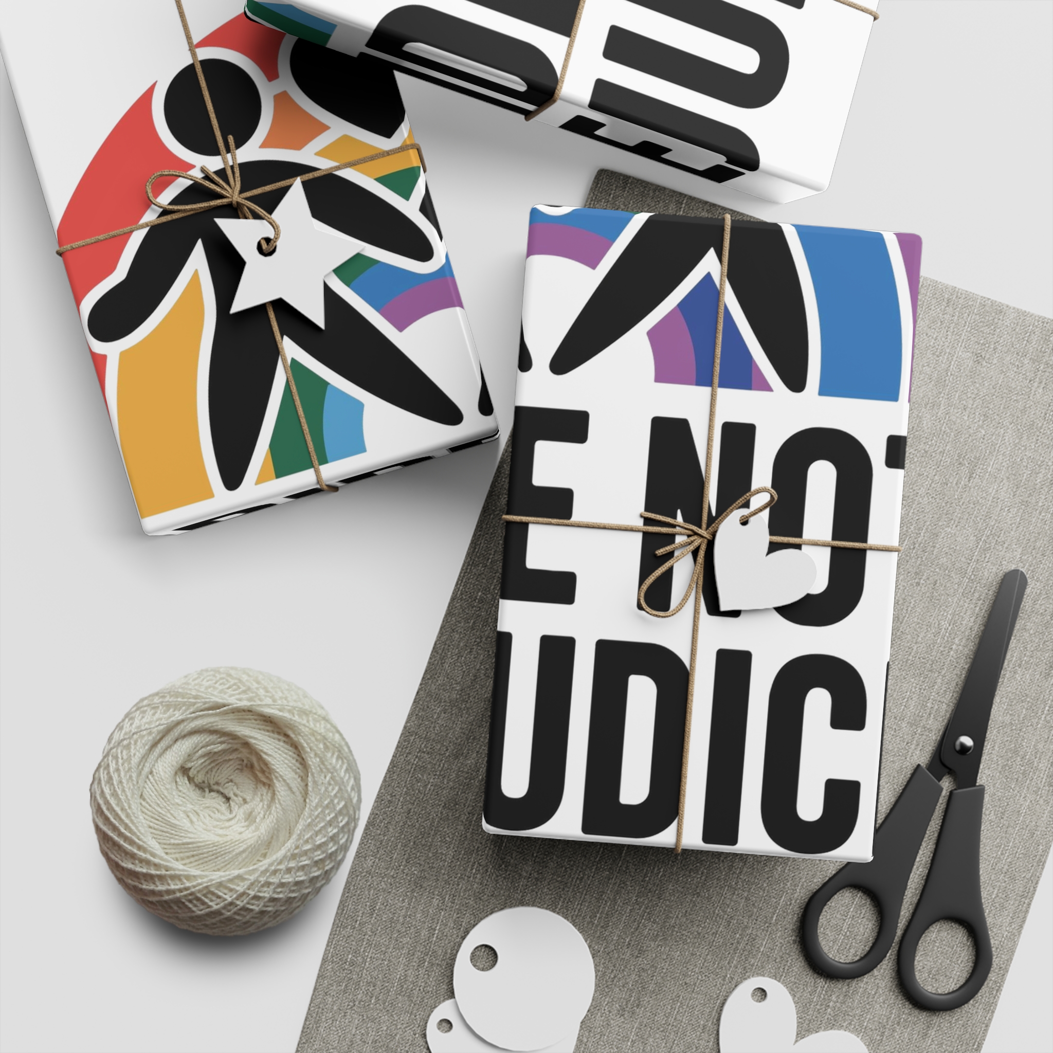Pride Prejudice T Shirt Design Isolated White Background Gift Wrapping Paper Sheets 1pc - Image 2