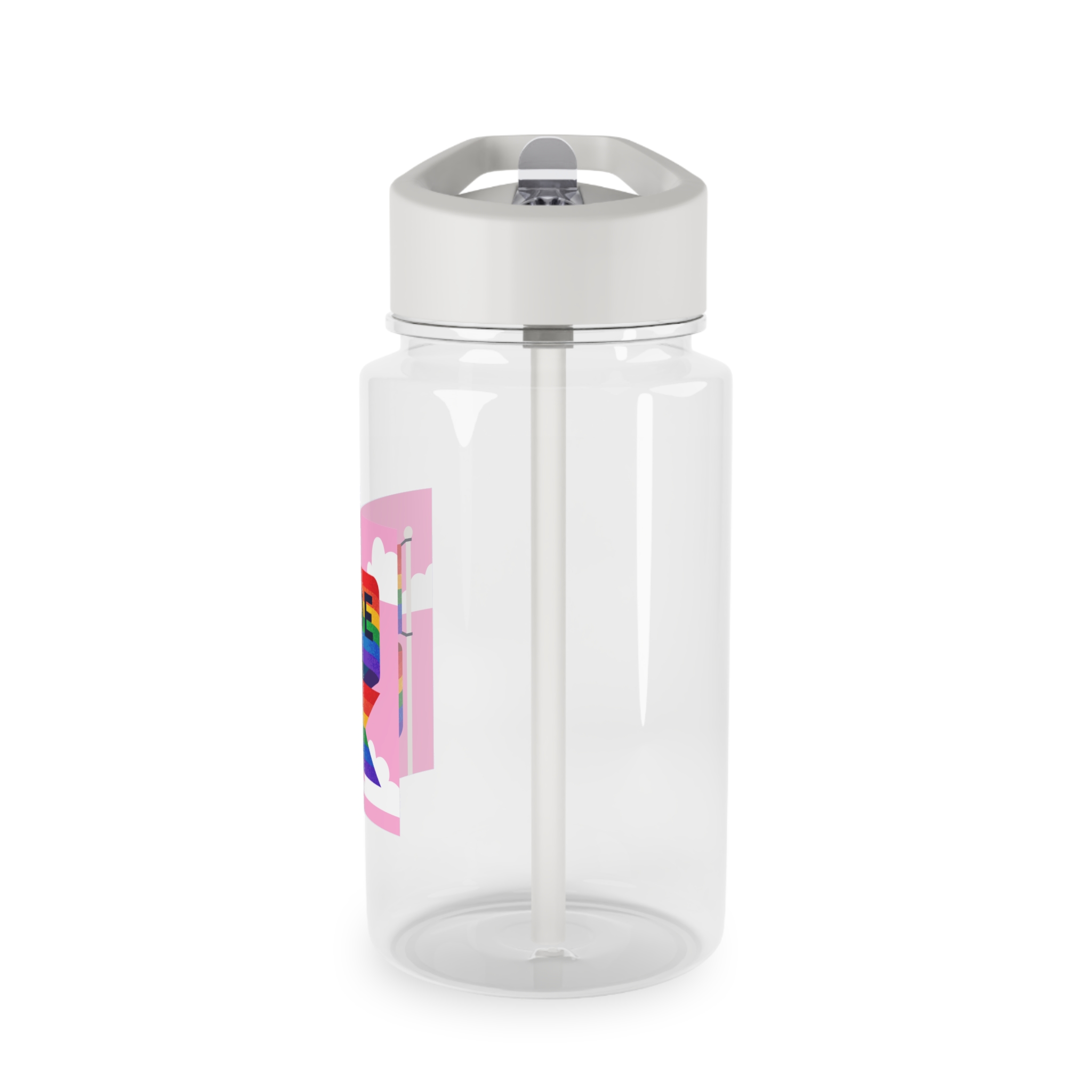 Pride Day Flag Illustration Tritan Water Bottle - Image 3