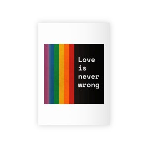 Rainbow With Love Is Never Wrong Concept Pride Month Gift Wrapping Paper Rolls 1pc