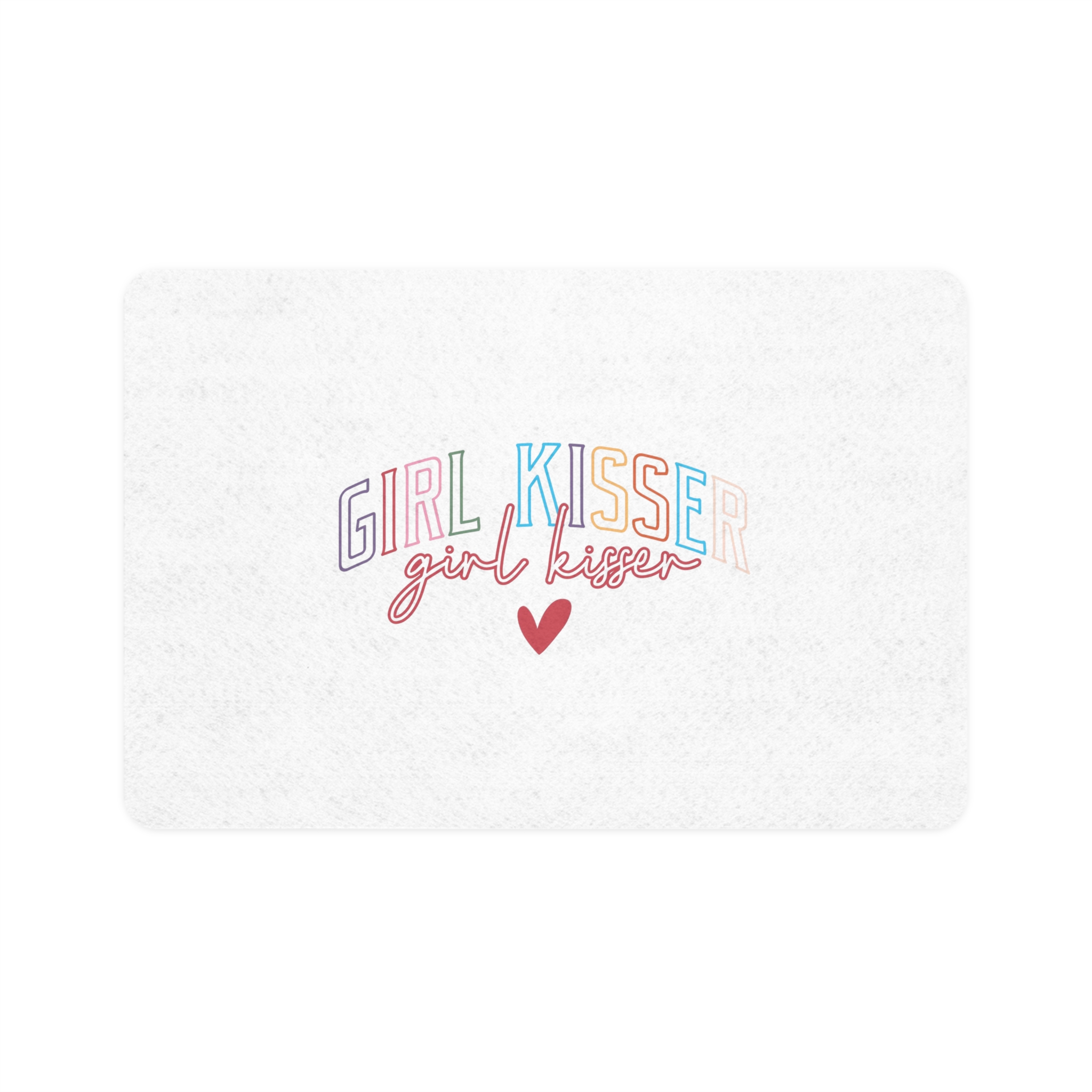Girl Kisser Pet Food Mat 12x18