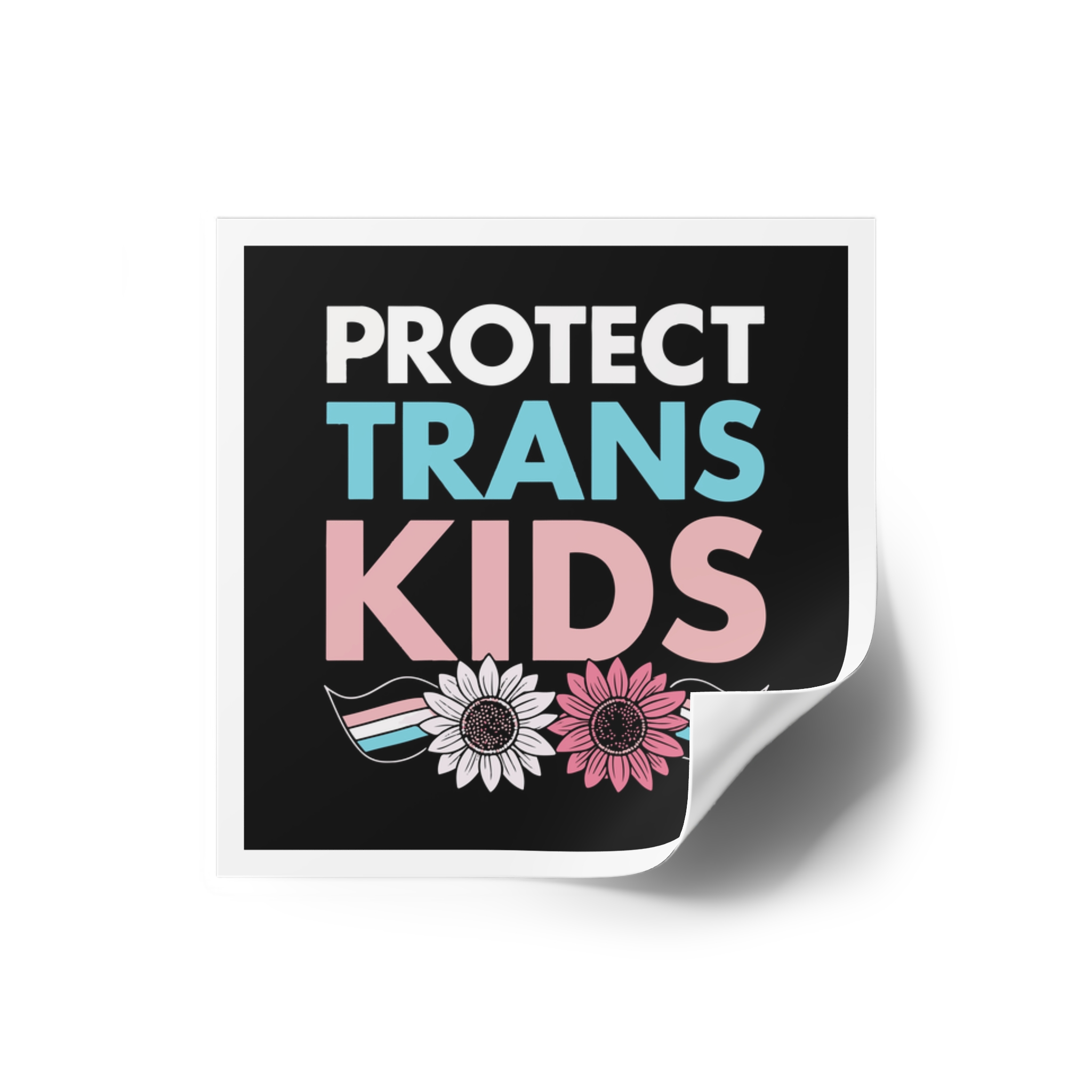 Protect Trans Kids(1) Laminate Stickers Square - Image 14