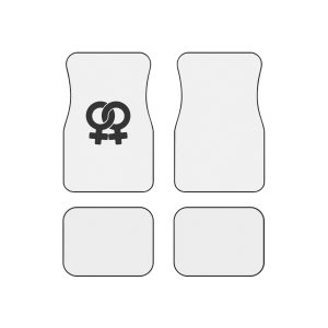 Silhouette Female Homosexual Venus Symbol Gender Pictogram Vector Illustration Car Mats Set Of 4