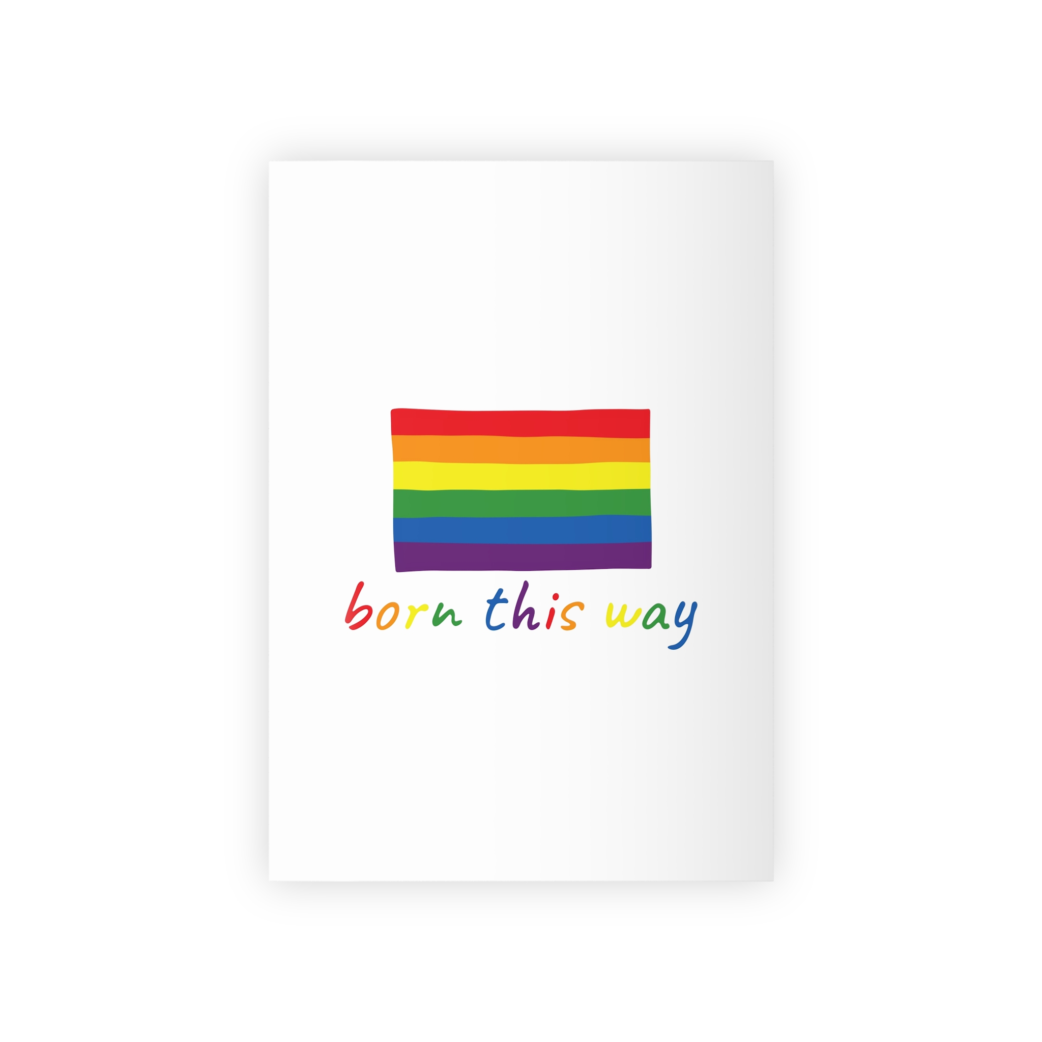 Colorful Gay Pride Flag Happy Pride Day Lgbtq Community Pride Month Vector Hand Drawn Doodle Posters Stickers Logo Cards(1) Gift Wrapping Paper Rolls 1pc