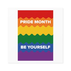 Lgbt Pride Month June Lesbian Gay Bisexual Transgender Lgbtq Flag Rainbow Vector Laminate Stickers Square