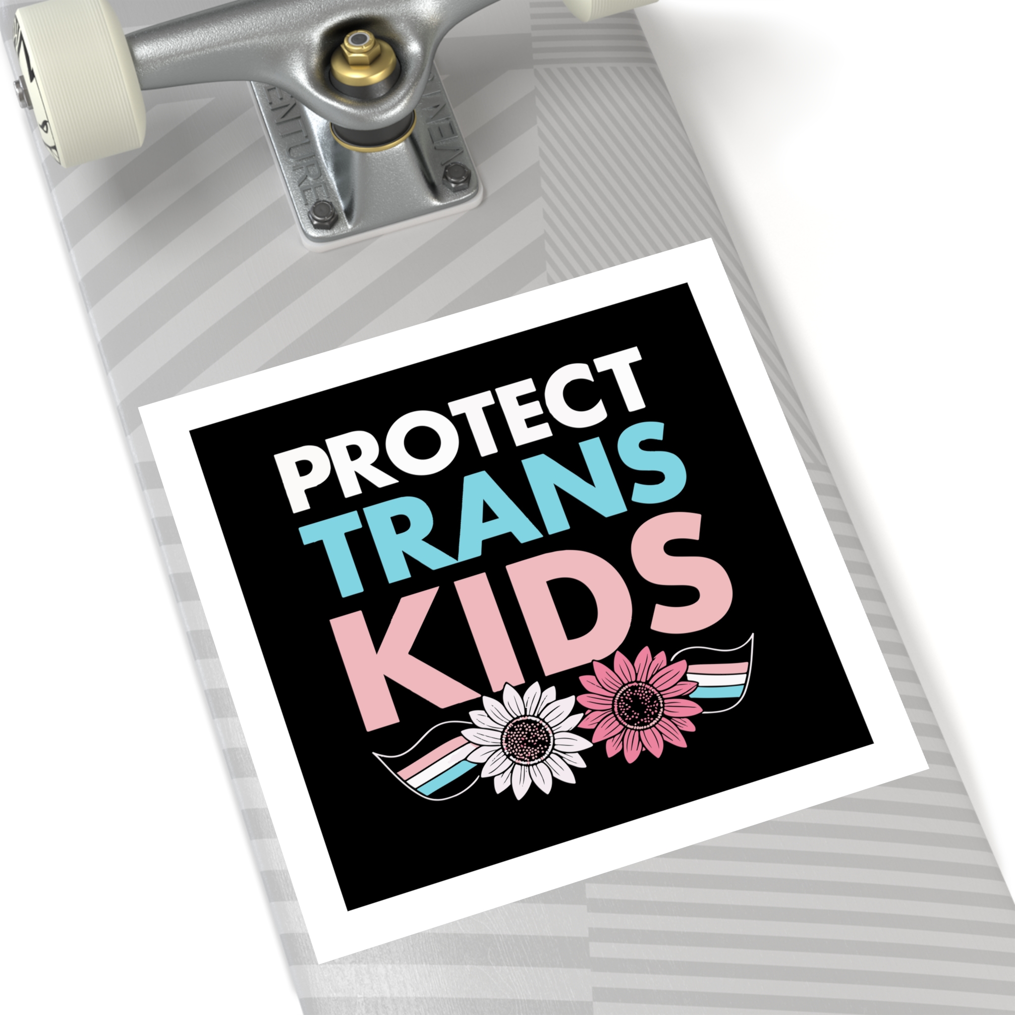 Protect Trans Kids(1) Laminate Stickers Square - Image 64