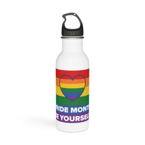 Lgbt Pride Month June Lesbian Gay Bisexual Transgender Lgbtq Flag Rainbow Vector3 Stainless Steel Water Bottle