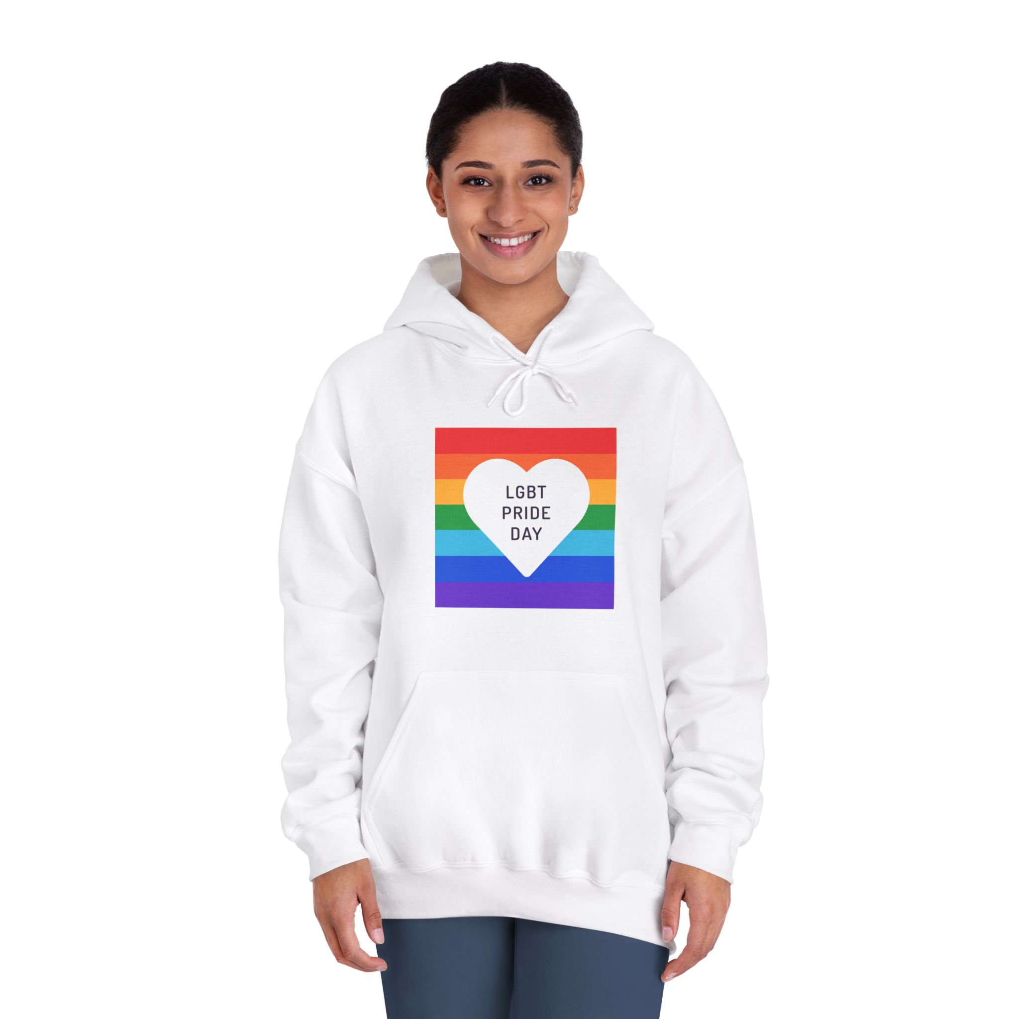 Pride Day 1 Unisex Dryblend Hooded Sweatshirt - Image 4