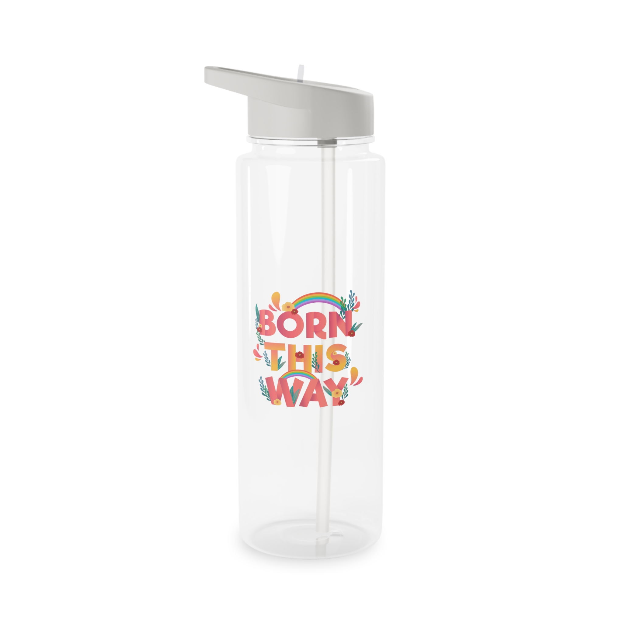 Pride Day Positive Lettering Design Tritan Water Bottle - Image 5