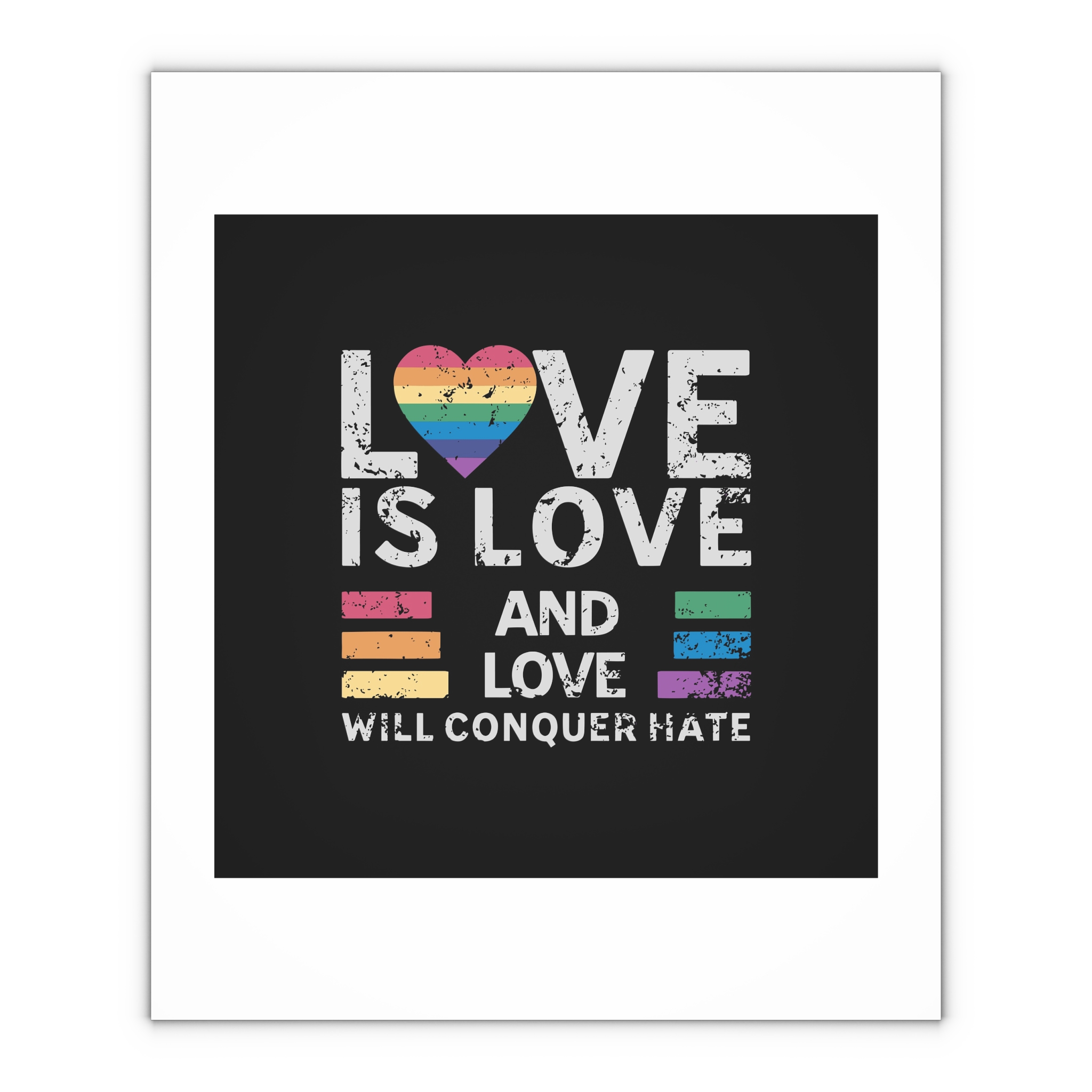 Love Is Love and Love Will Conquer Hate Gift Wrapping Paper Sheets 1pc - Image 4