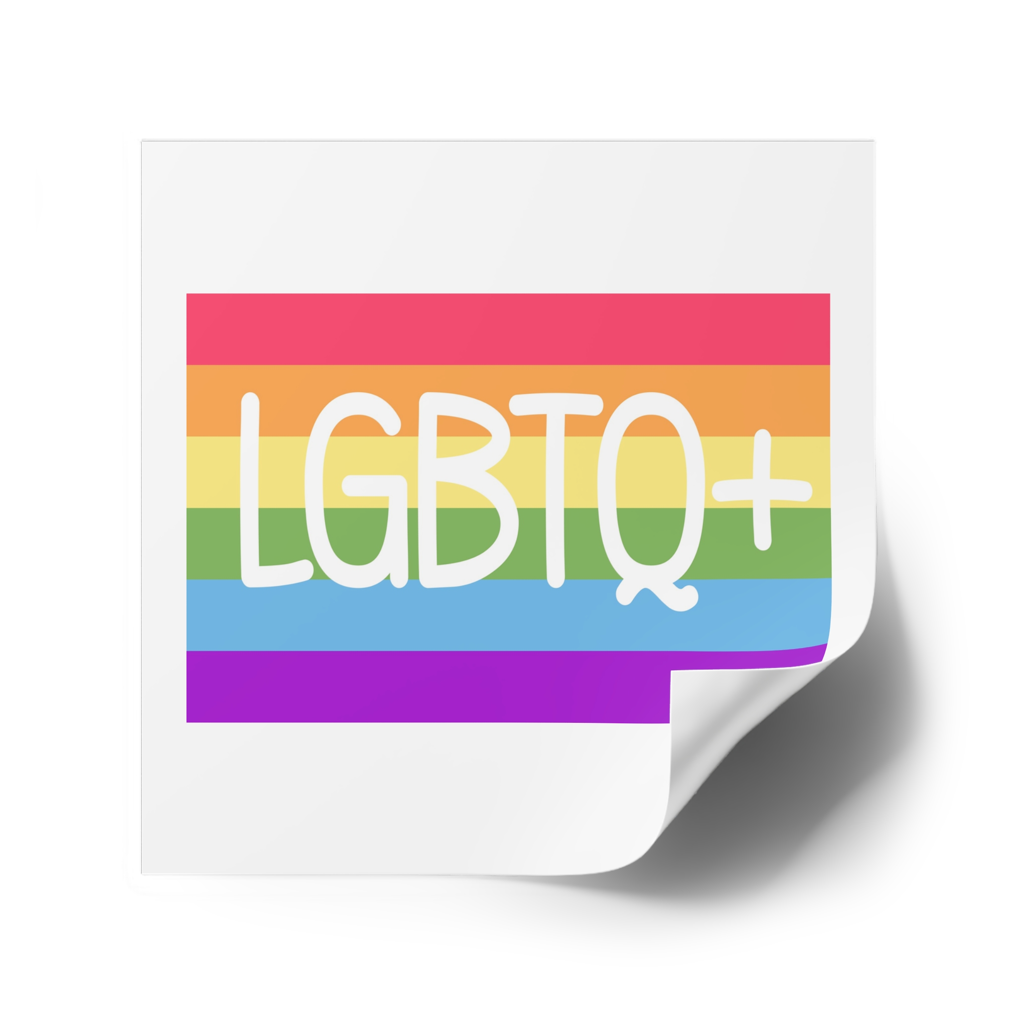 Pride Concept Background Lgbtq Pride Laminate Stickers Square - Image 34