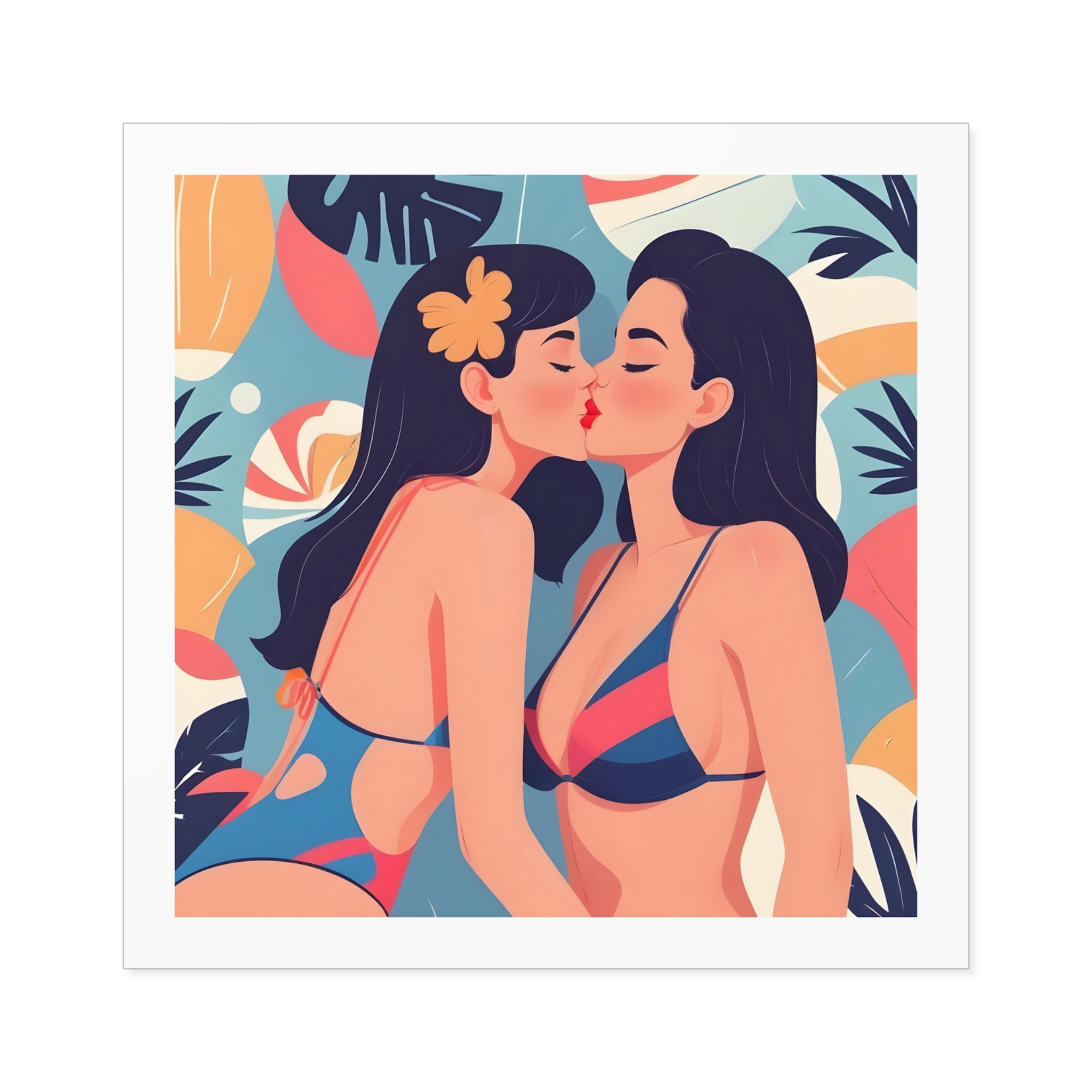 Lesbian Pride Design 7397DE Laminate Stickers Square - Image 33