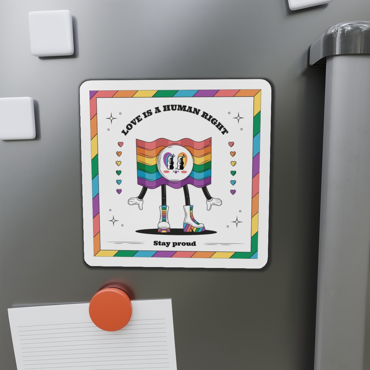 Hand Drawn Illustration Pride Month Celebration(5) Die Cut Magnets - Image 14