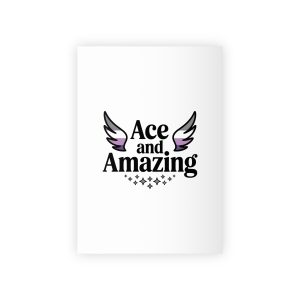 Ace Amazing T Shirt Design Isolated White Background 2 Gift Wrapping Paper Rolls 1pc