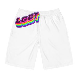 Png Word Lgbt Rainbow Typography Mens Board Shorts Aop