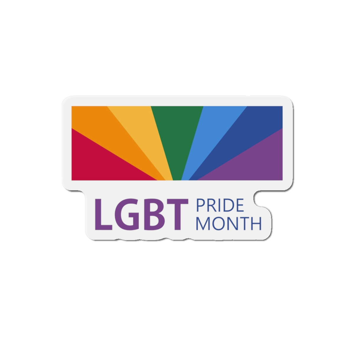 Pride Month Lgbt Horizontal Banner Template Gay Parade Annual Summer Event Die Cut Magnets - Image 13