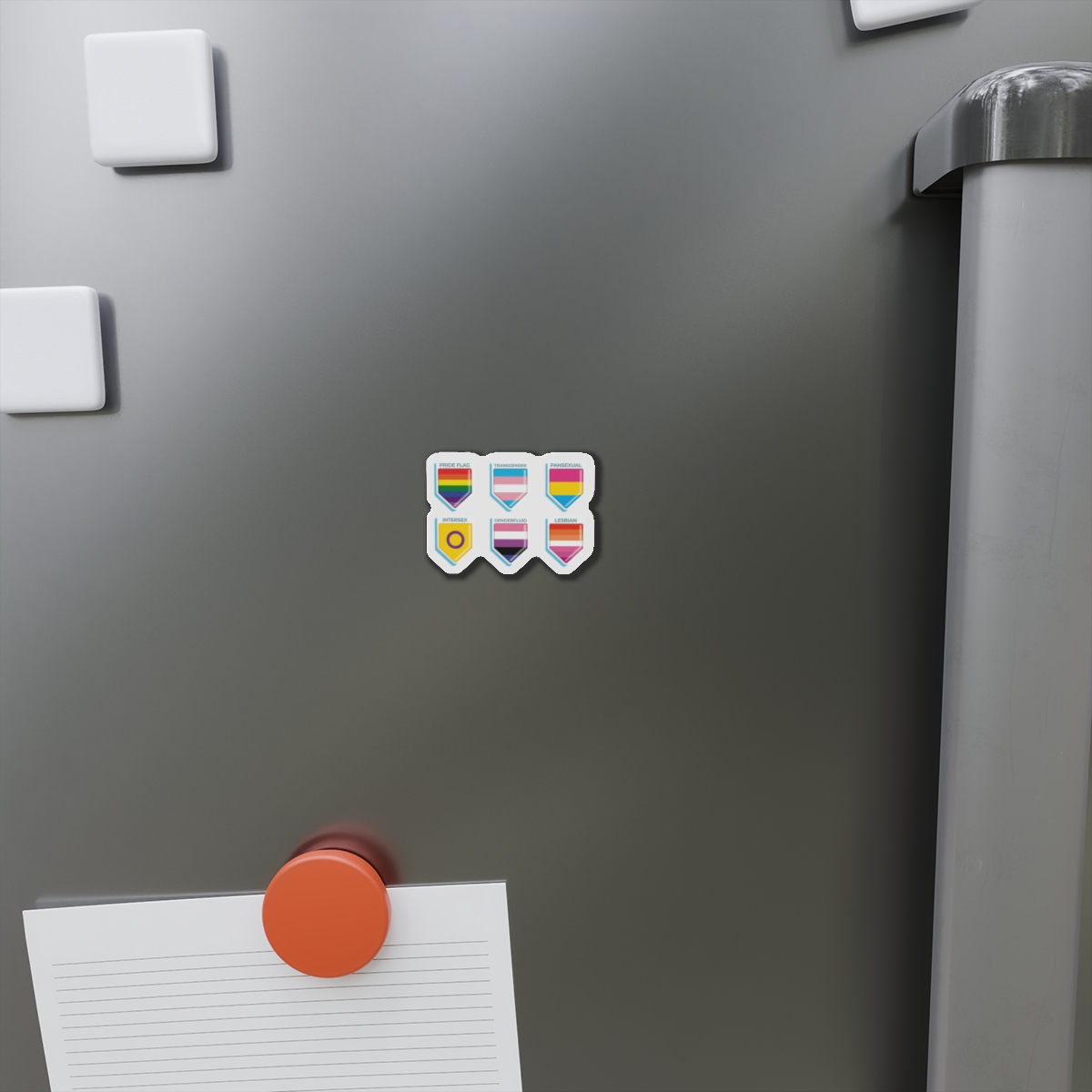 Flat Pride Month Lgbt Flags Collection Die Cut Magnets - Image 2