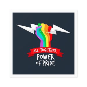 Pride Day Event Theme Laminate Stickers Square