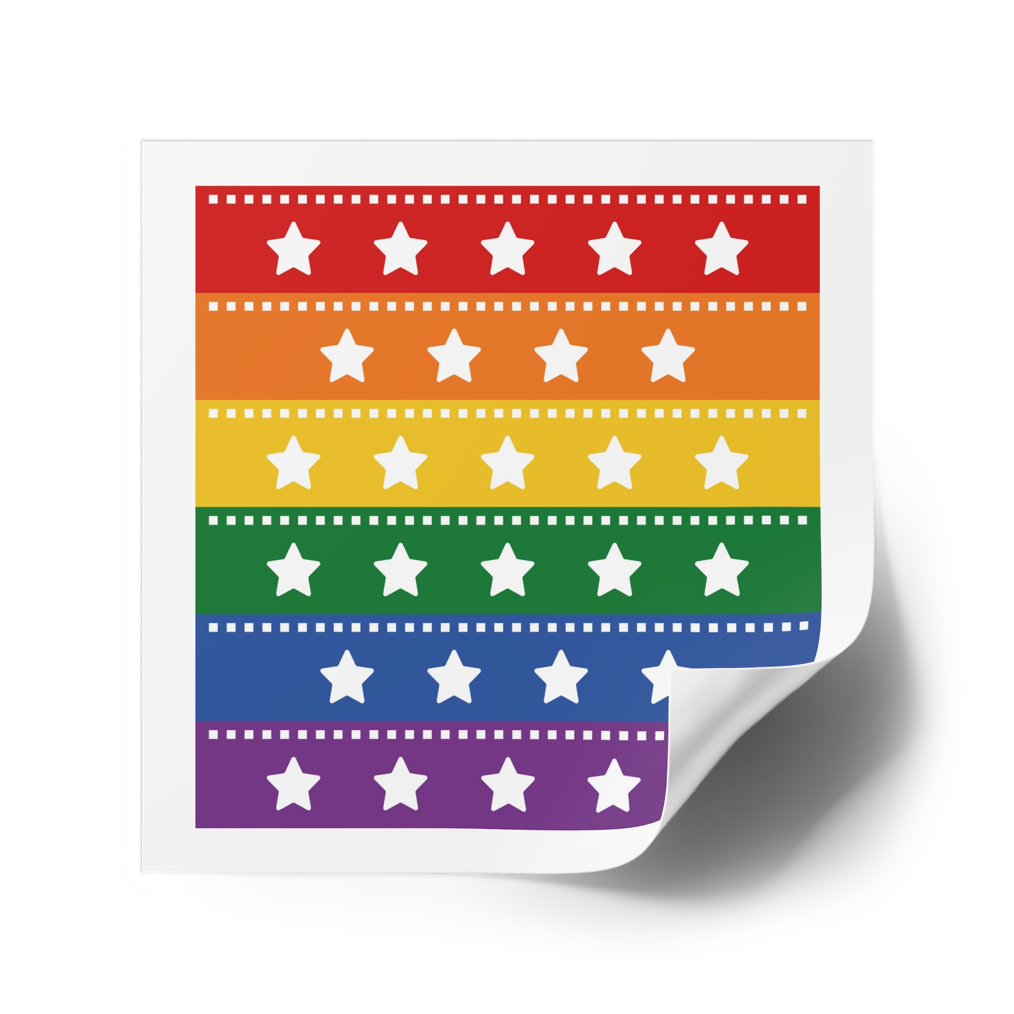 Lgbt Pride Month June Lesbian Gay Bisexual Transgender Lgbtq Flag Rainbow Vector(4) Laminate Stickers Square - Image 46