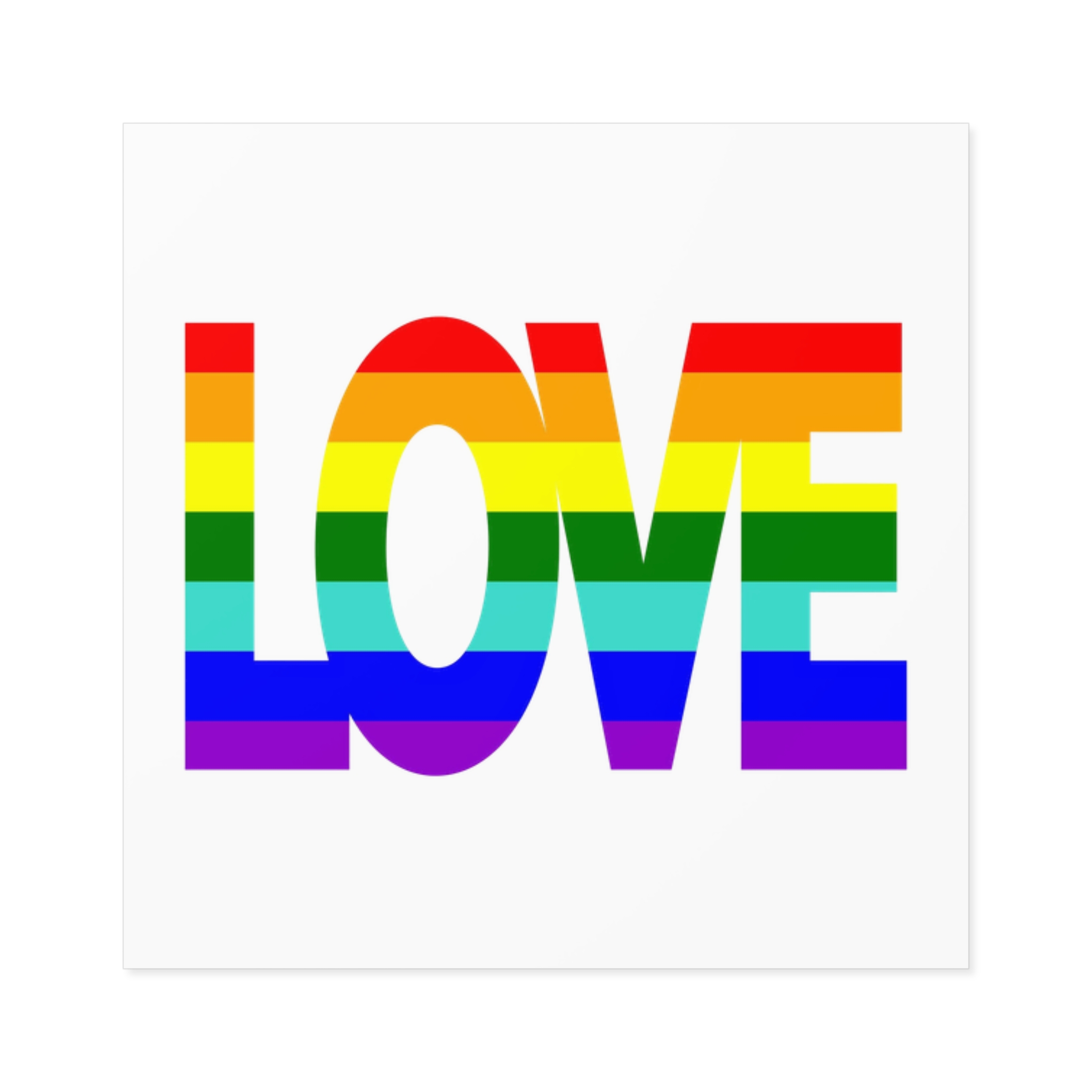 Lgbt Pride Flag Rainbow Flag Background Multicolored Peace Flag Movement Original Colors Symbol Laminate Stickers Square - Image 13